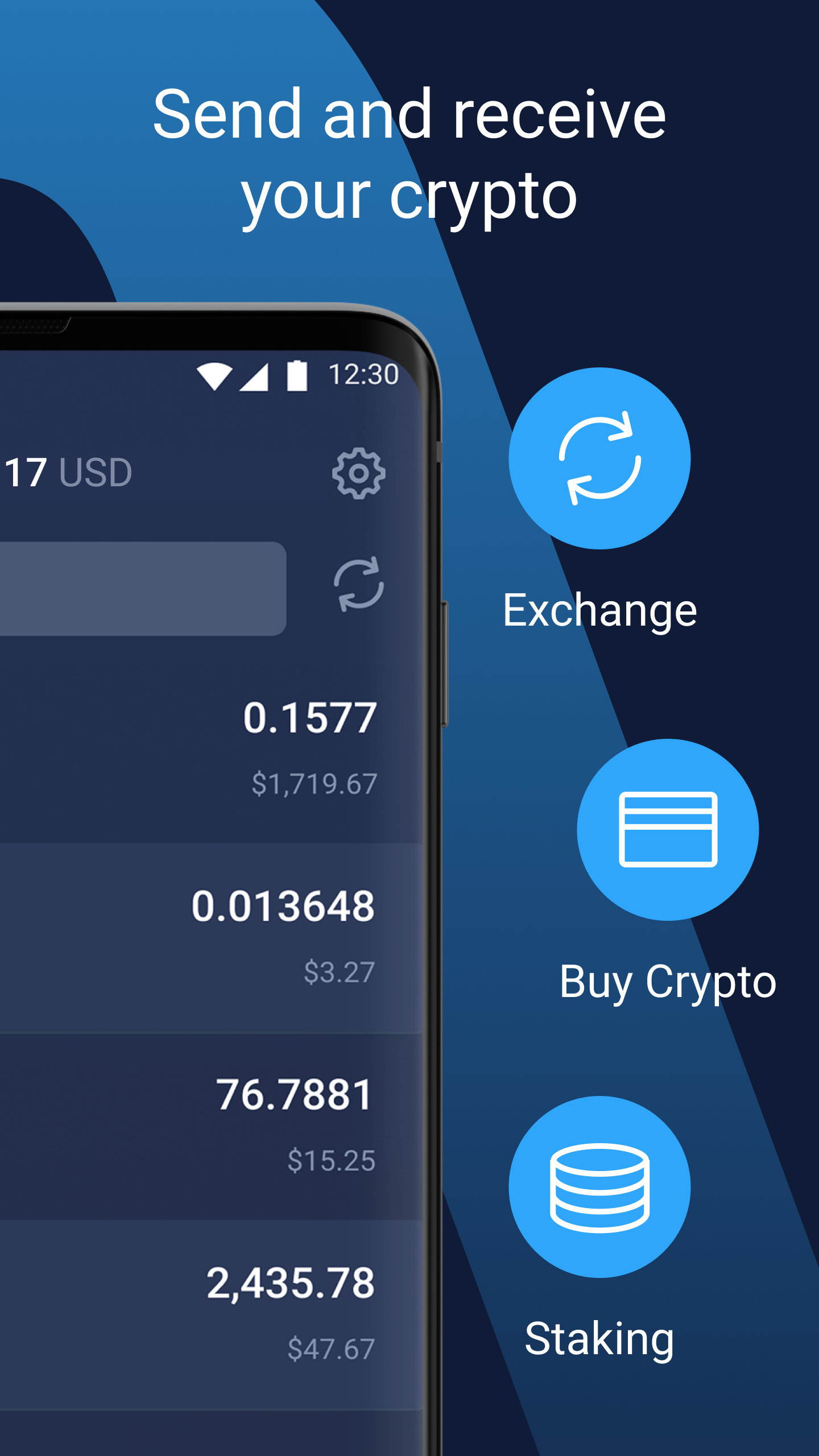 اسکرین شات 2 برنامه Bitcoin Wallet Crypto Ethereum