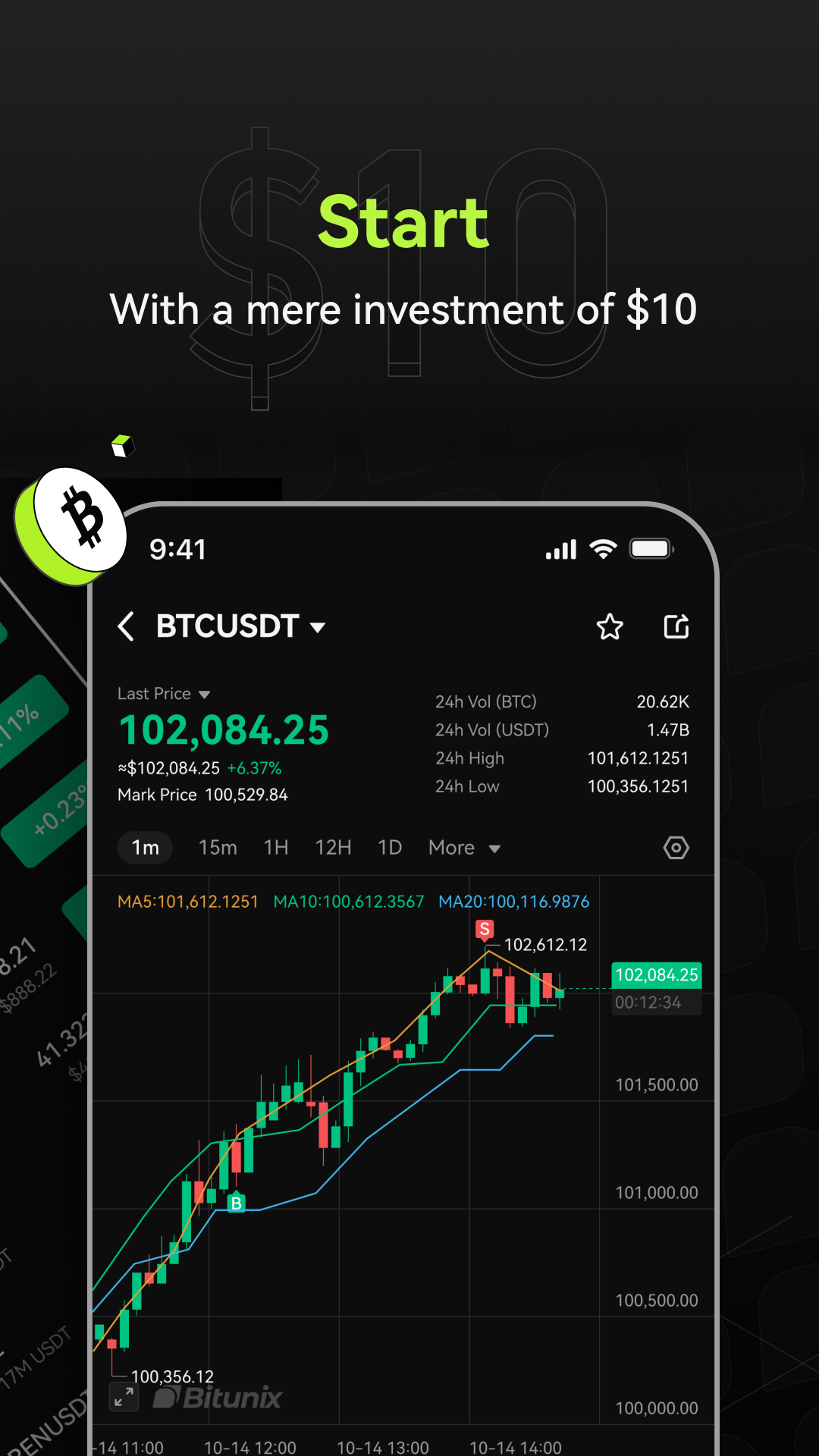 اسکرین شات 4 برنامه Bitunix: Crypto & BTC Trading