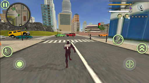 اسکرین شات 2 برنامه Neon Spider Rope Hero : Vice Town