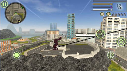 اسکرین شات 6 برنامه Neon Spider Rope Hero : Vice Town