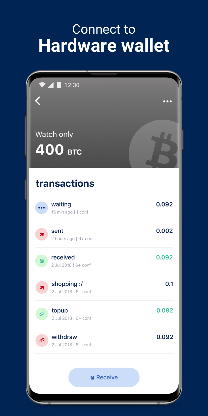 اسکرین شات 4 برنامه BlueWallet Bitcoin Wallet