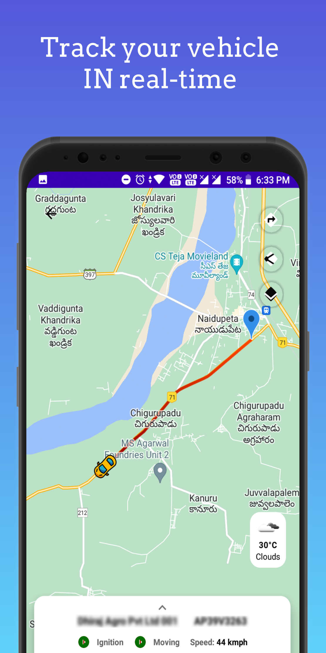 اسکرین شات 1 برنامه TrackX® — GPS & Vehicle Info