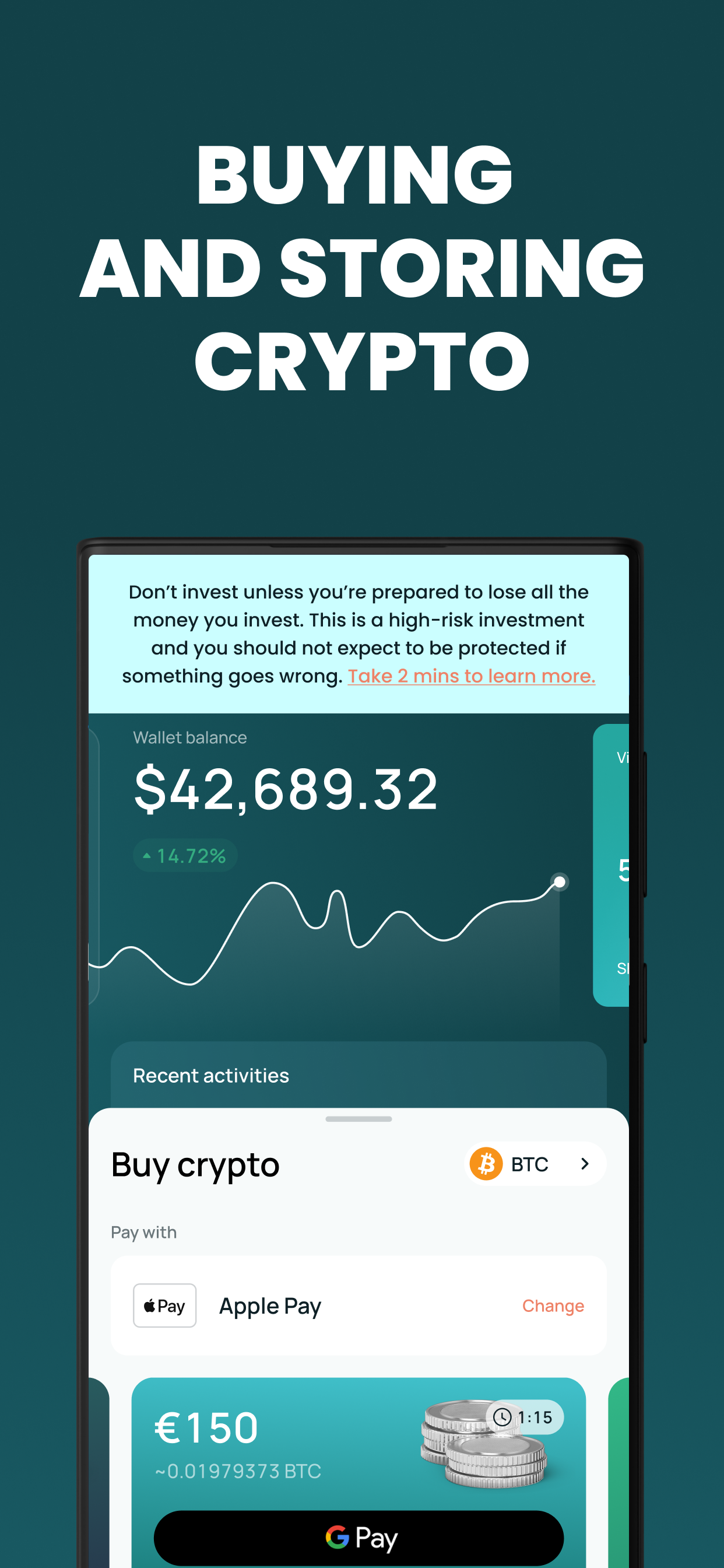 اسکرین شات 1 برنامه CEX.IO App - Crypto Wallet