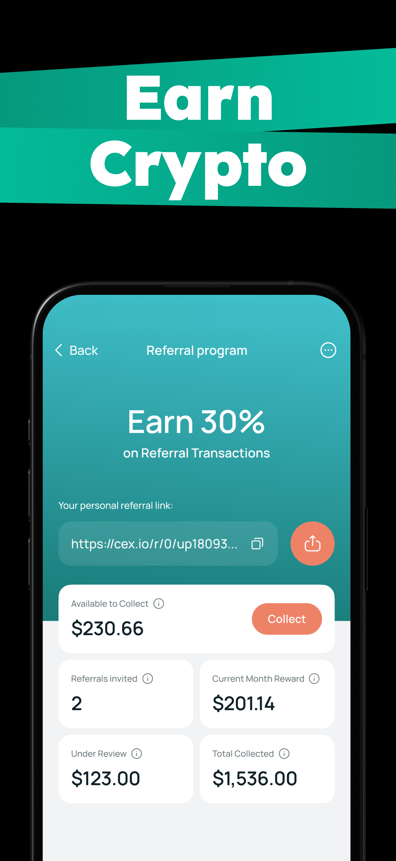 اسکرین شات 5 برنامه CEX.IO: Trade & Buy Crypto