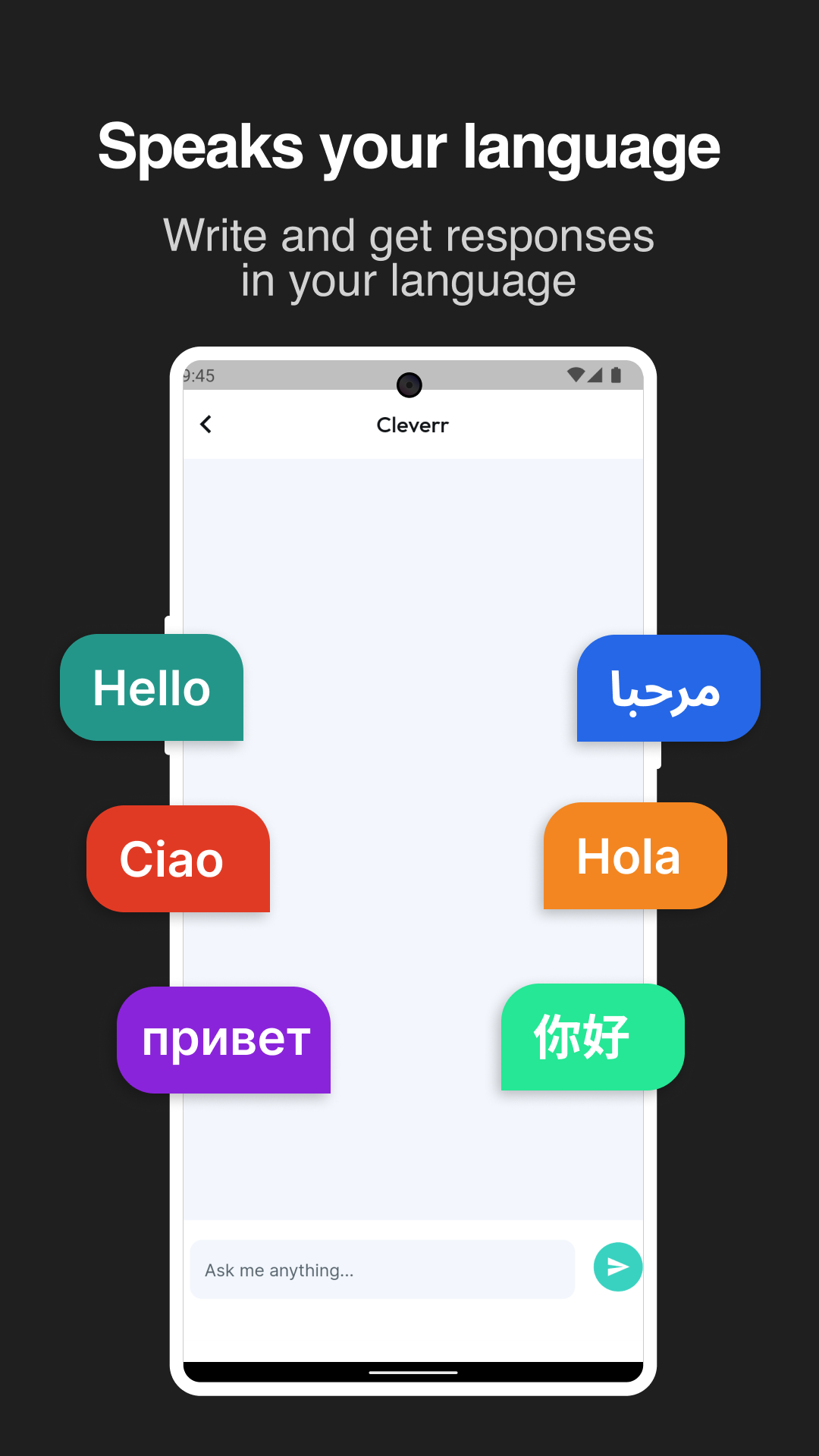 اسکرین شات 3 برنامه Clever - AI Assistant Chatbot