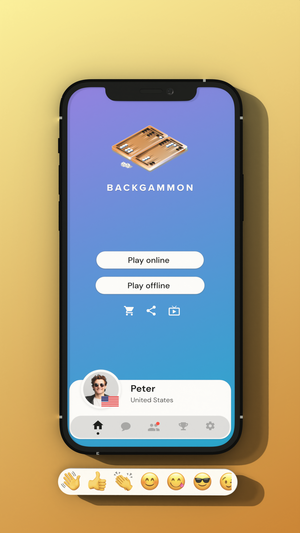 اسکرین شات 7 بازی Backgammon Online