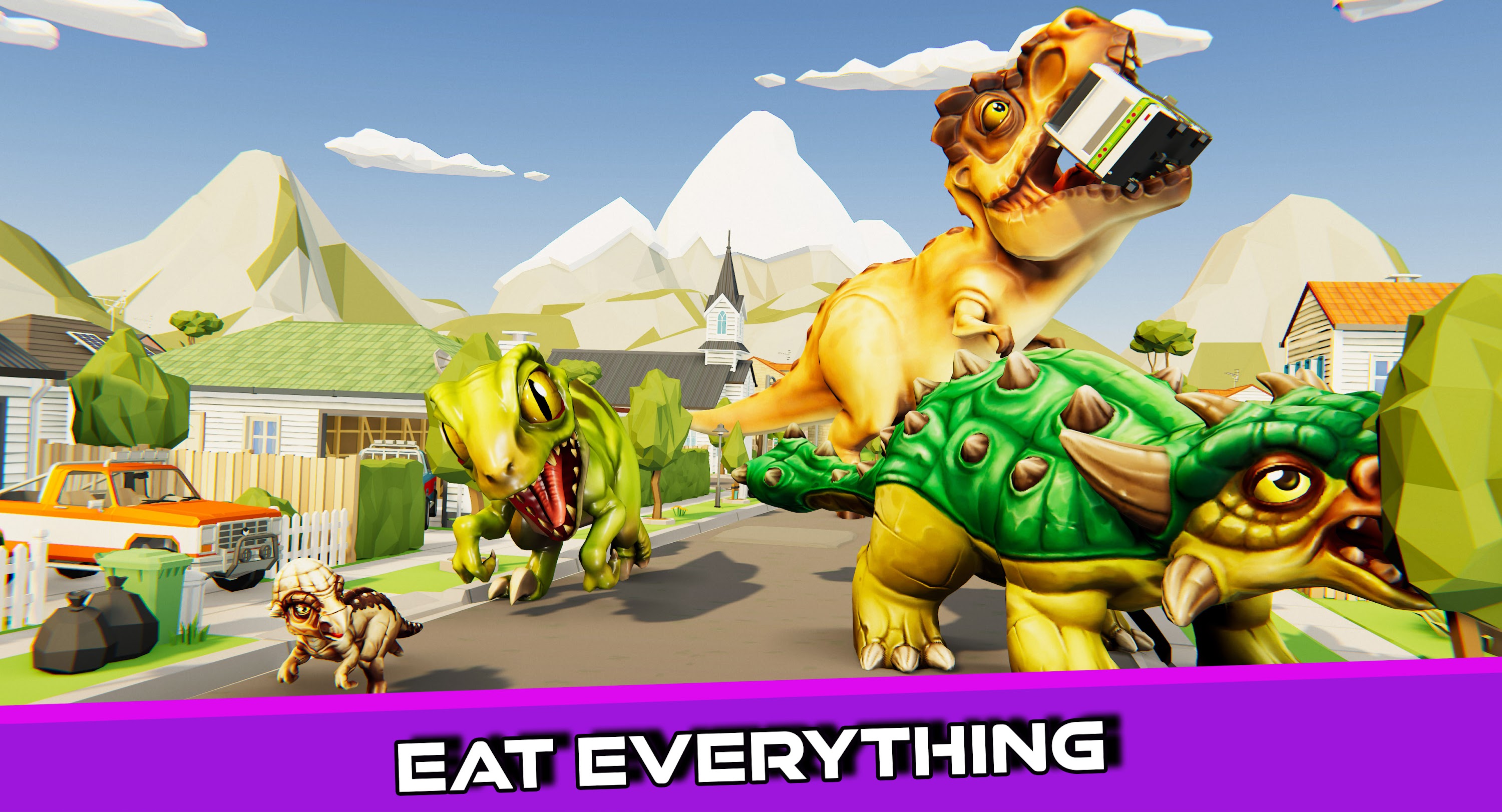 اسکرین شات 1 بازی Dinosaur.io Jurassic Battle