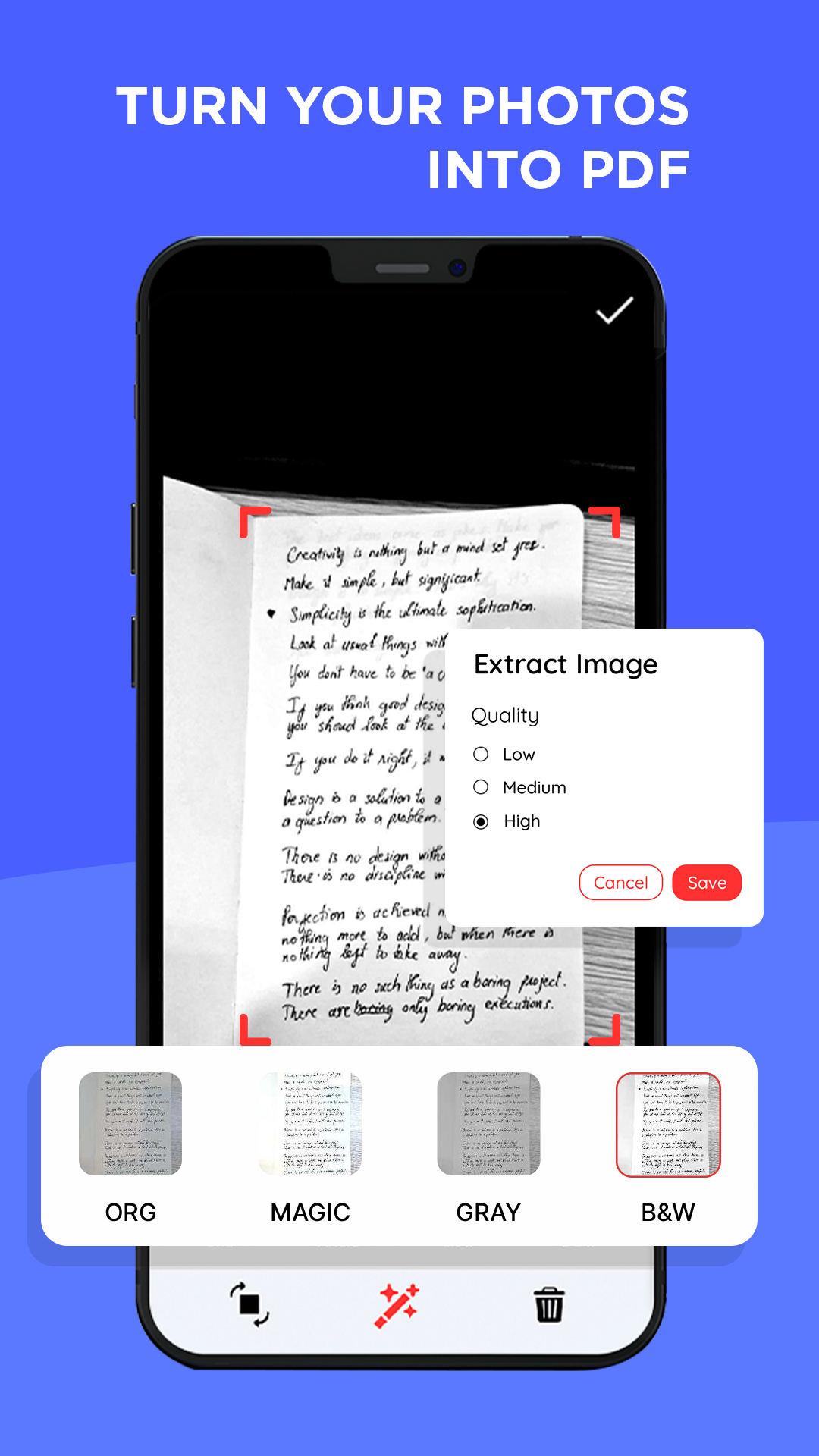 اسکرین شات 3 برنامه Document Scan: PDF Scanner App
