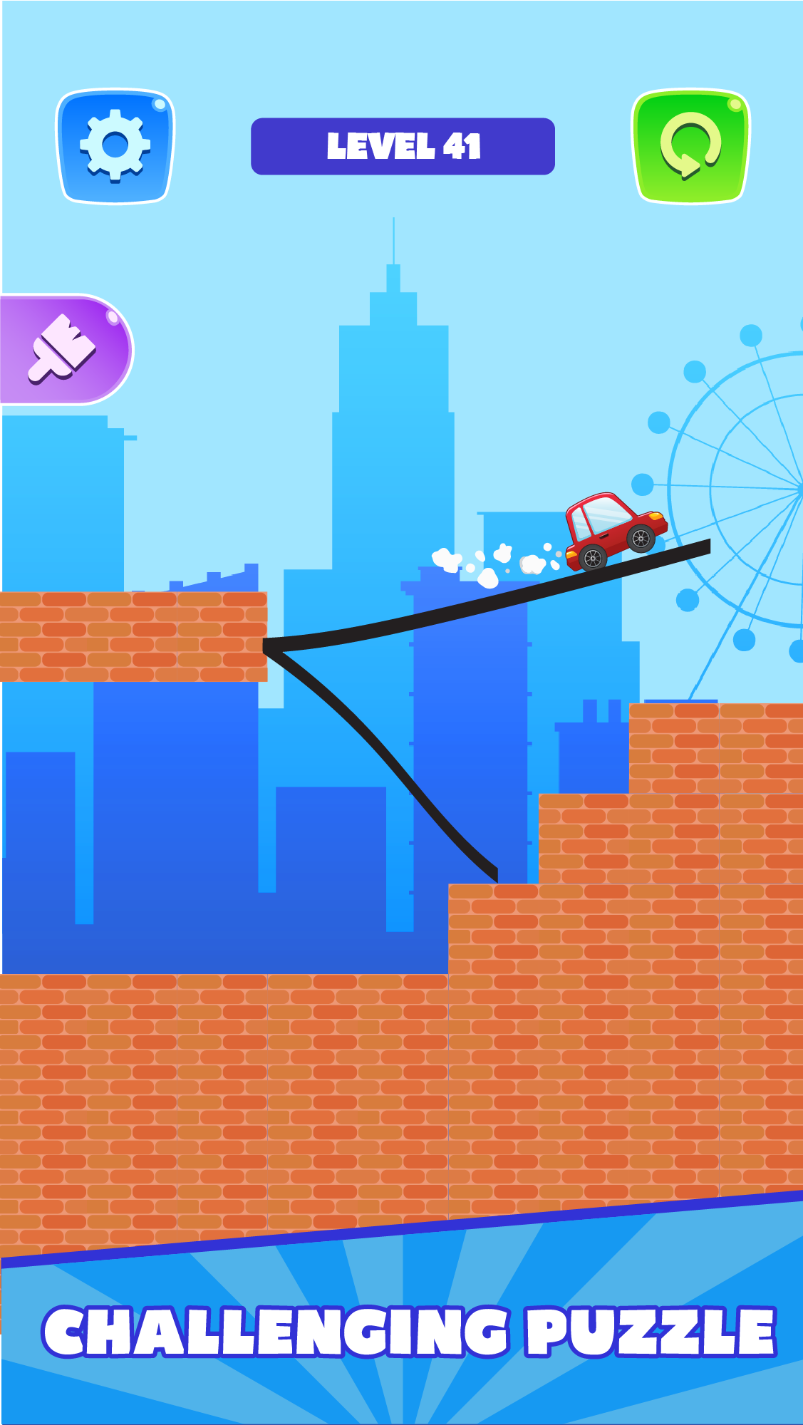 اسکرین شات 4 بازی Draw Bridge Puzzle