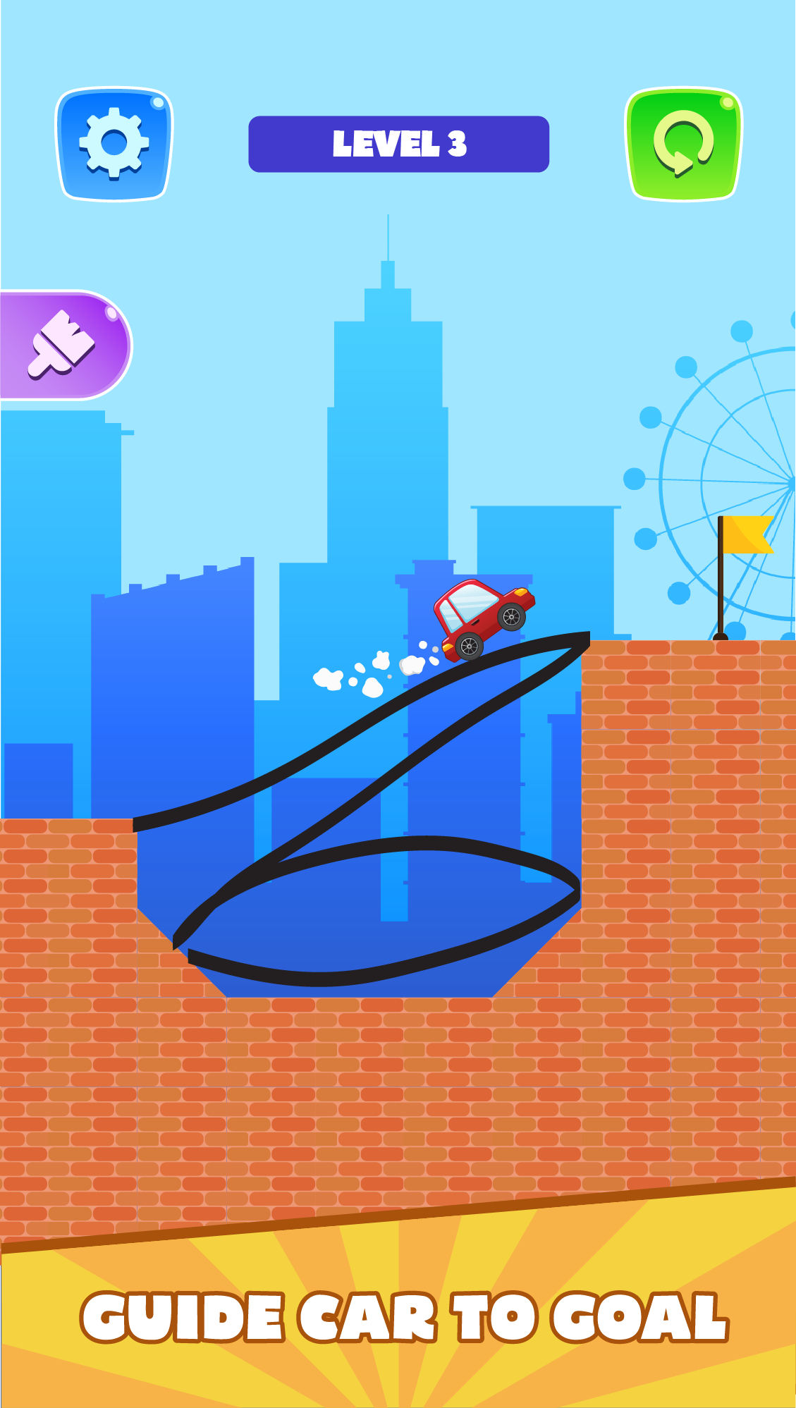 اسکرین شات 2 بازی Draw Bridge Puzzle