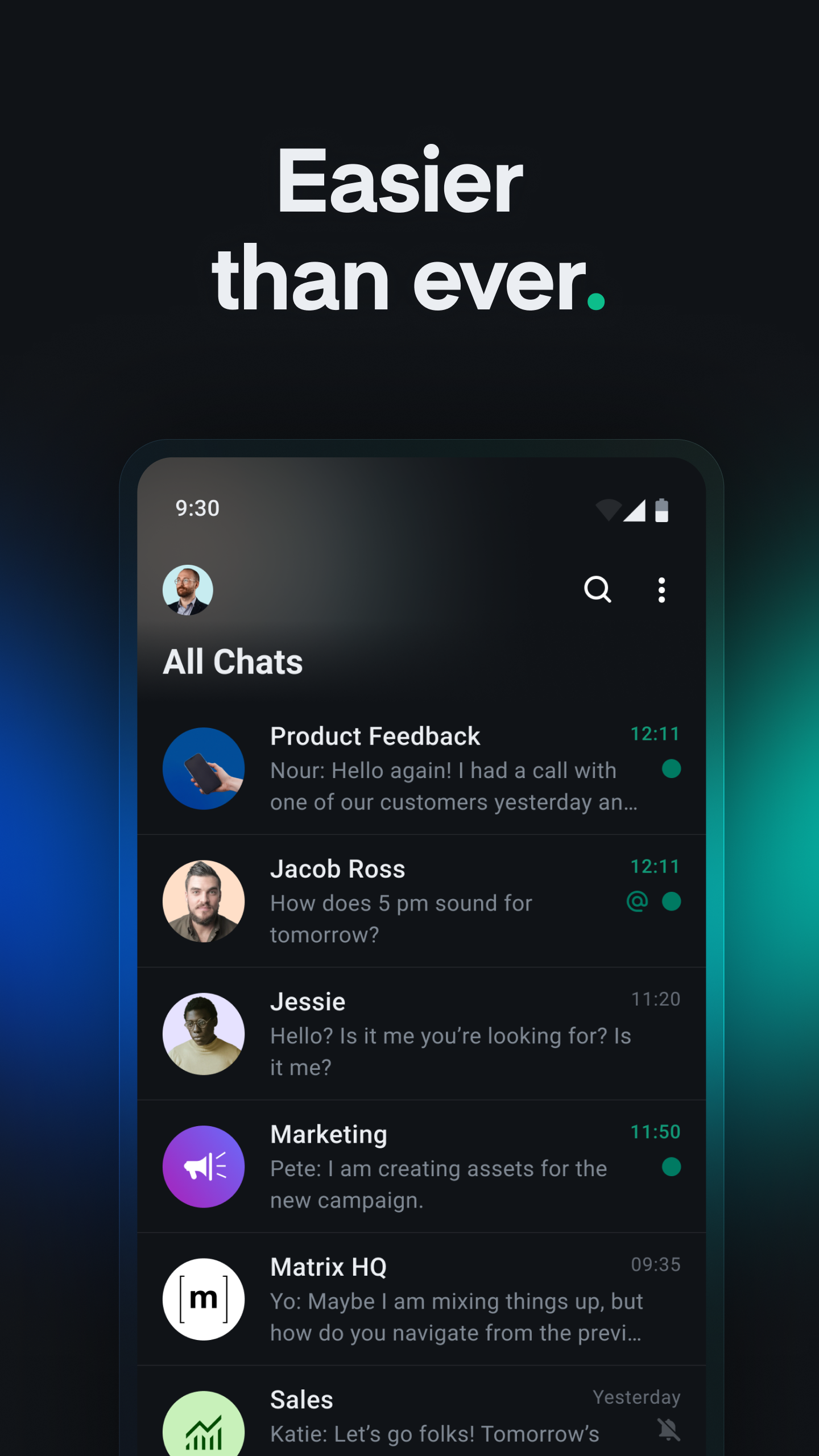 اسکرین شات 2 برنامه Element X - Secure Chat & Call