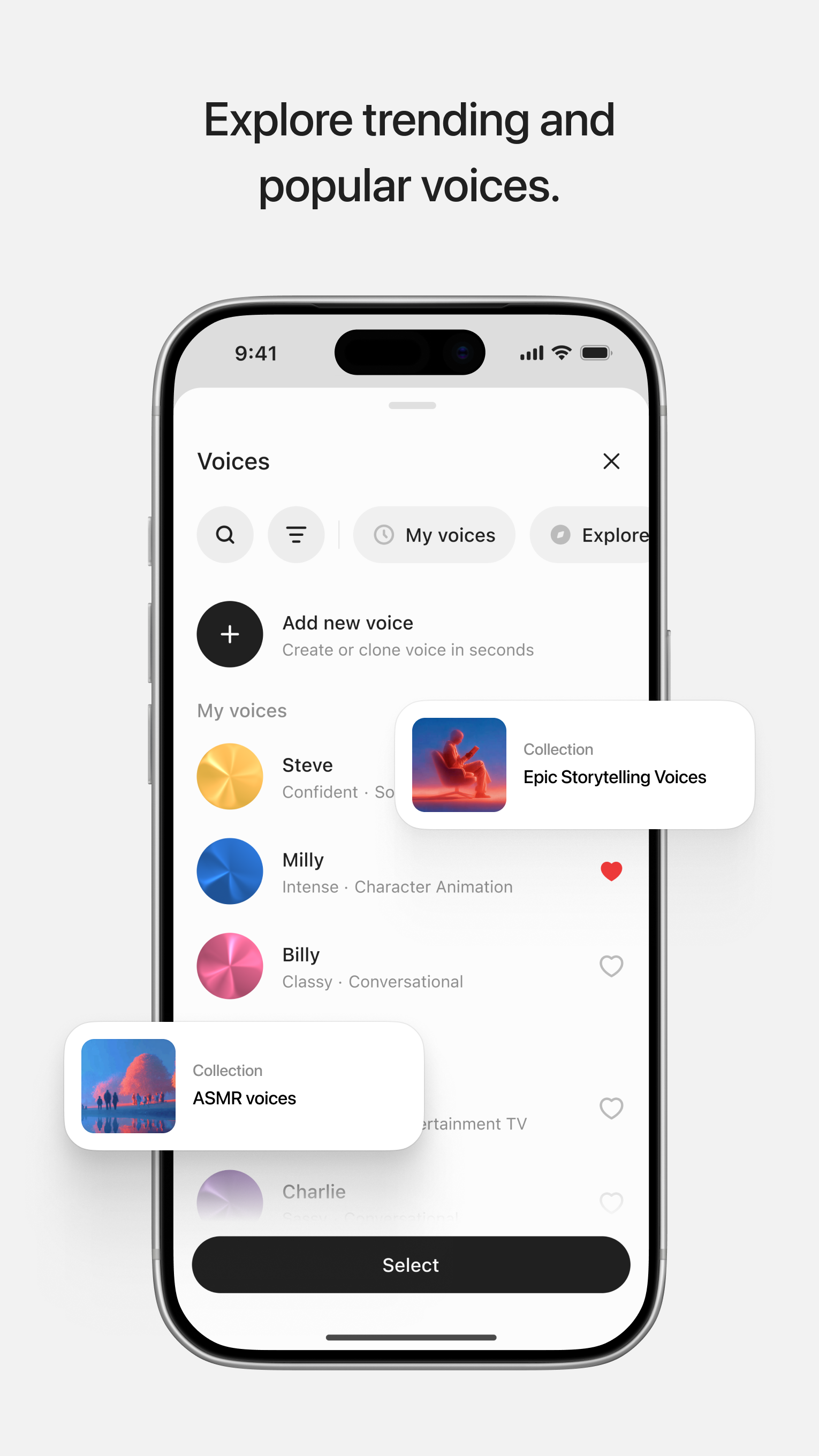اسکرین شات 4 برنامه ElevenLabs: AI Voice Generator