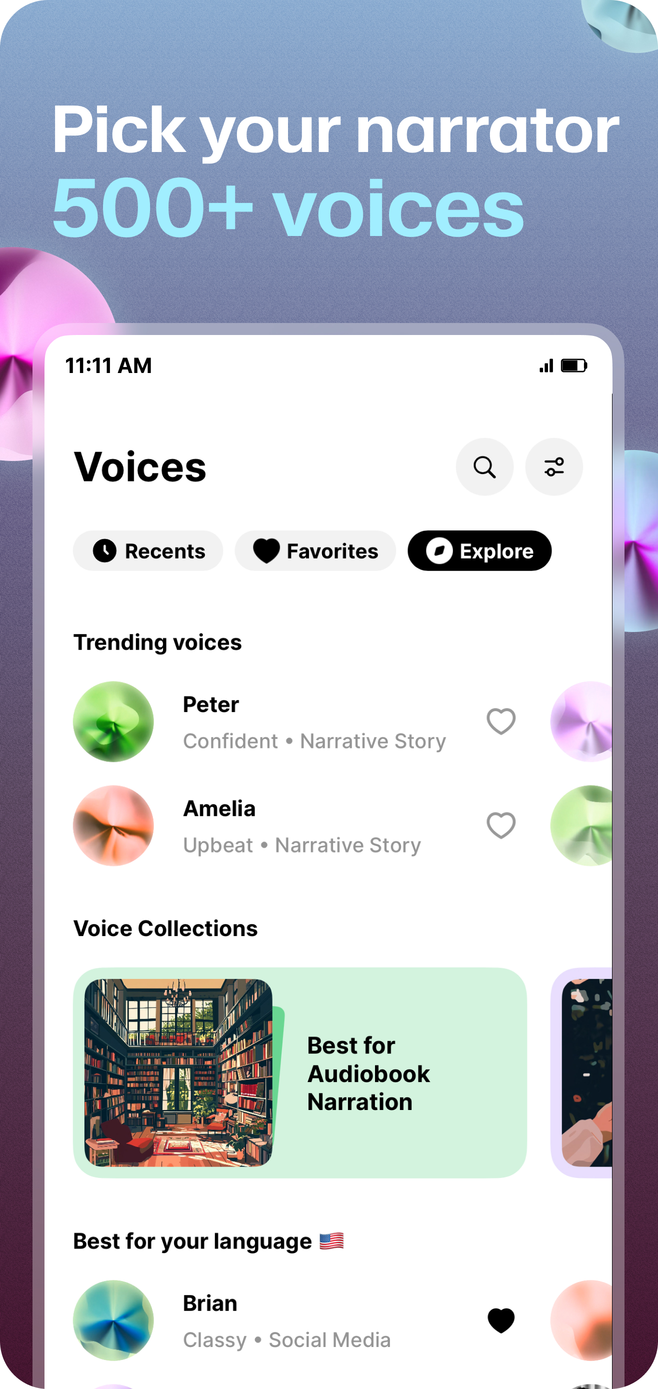 اسکرین شات 3 برنامه ElevenReader - Voice Reader
