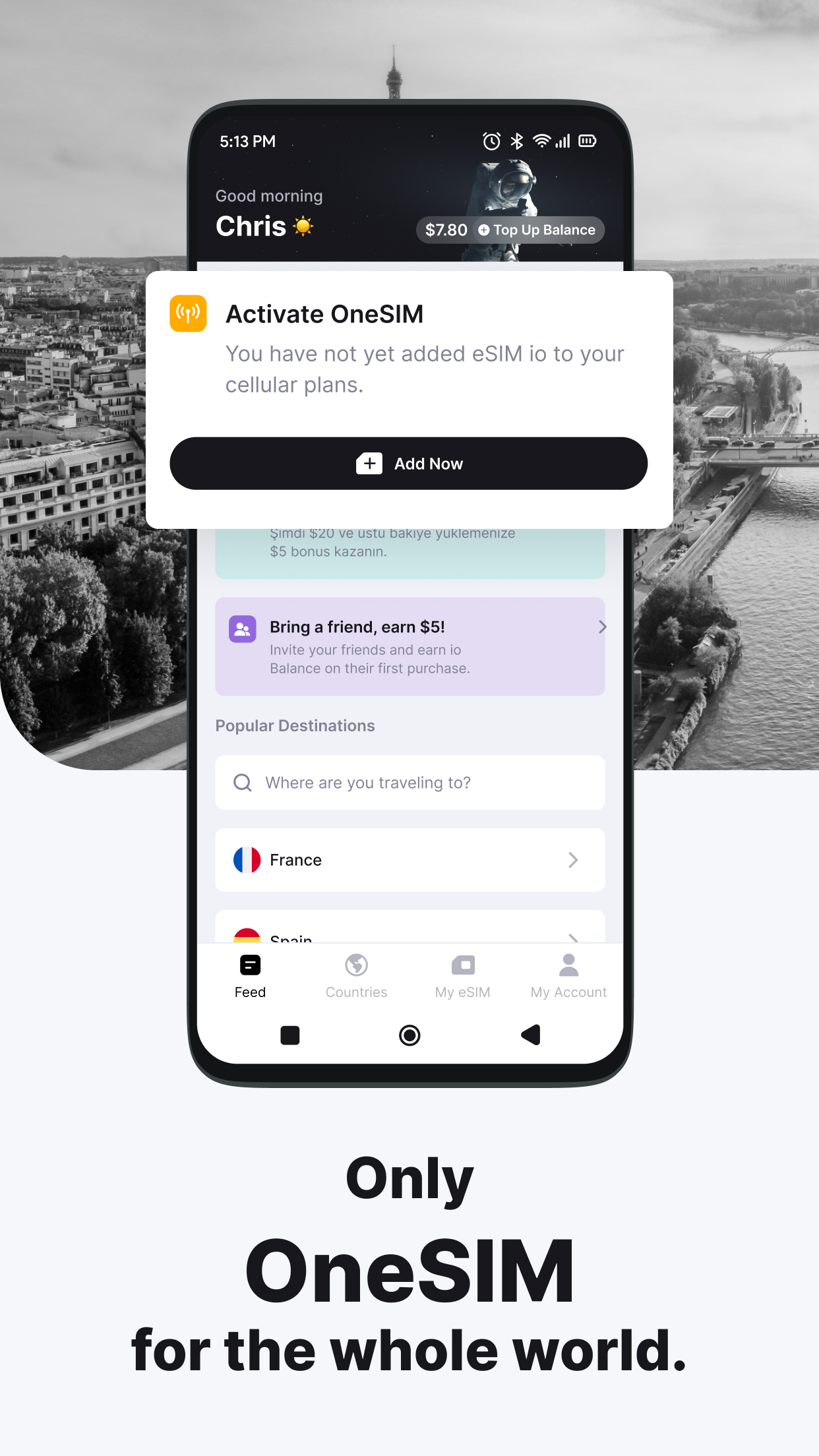 اسکرین شات 2 برنامه eSIM io: Global SIM Card