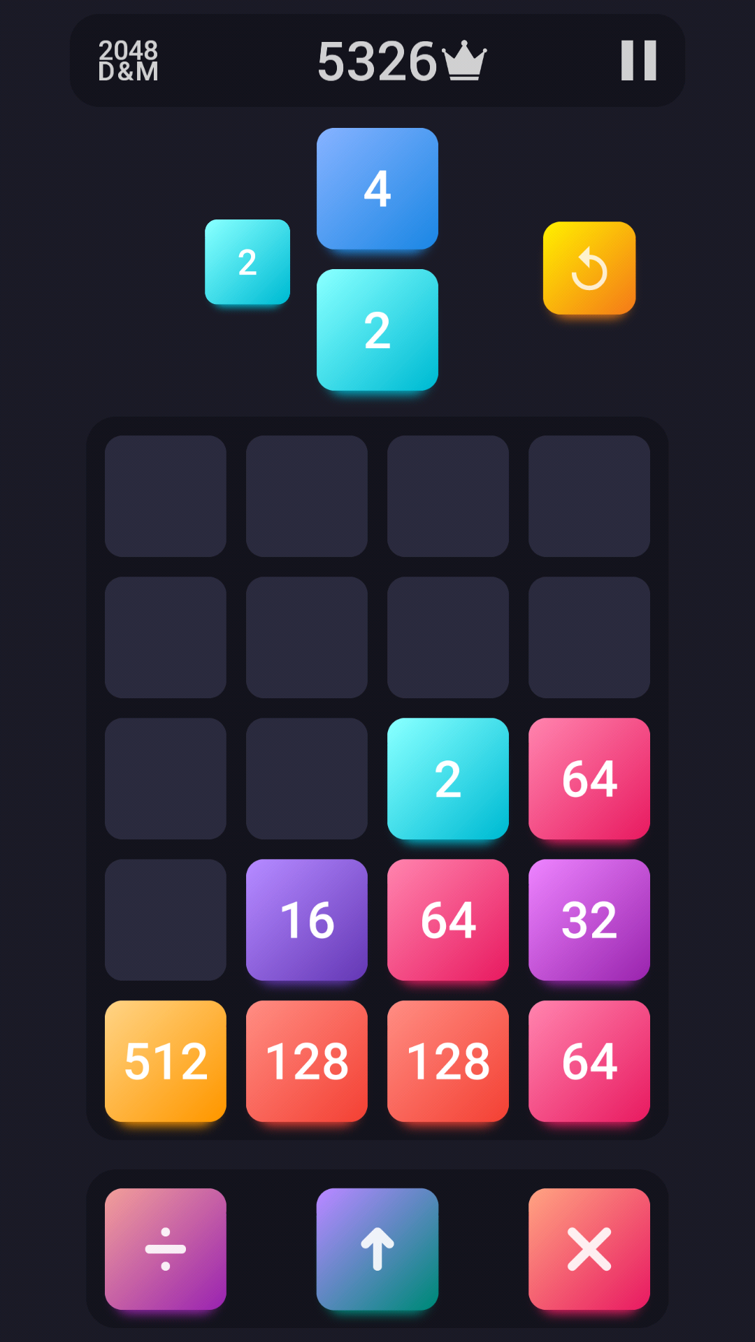 اسکرین شات 3 بازی 2048: Drop And Merge