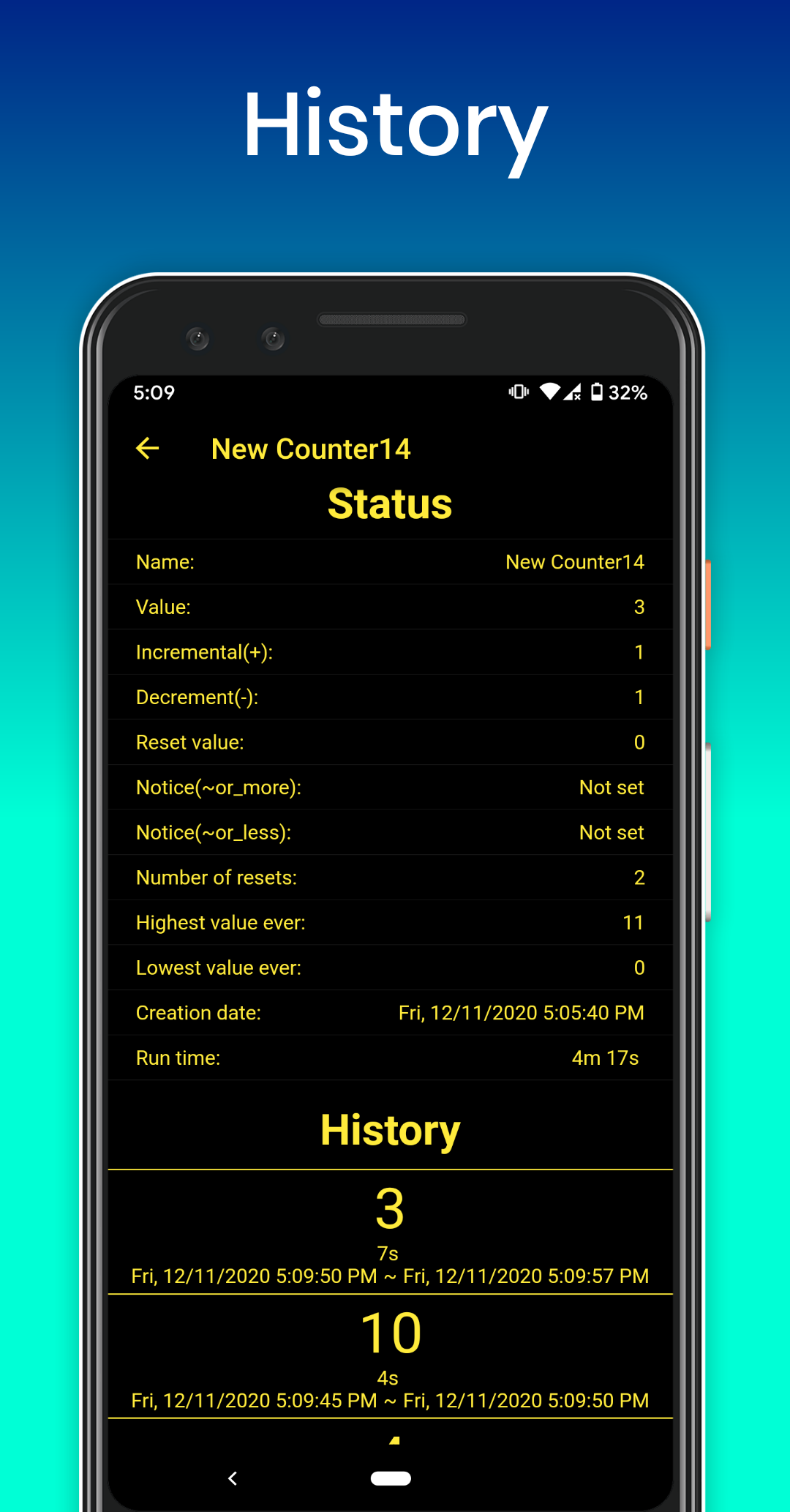 اسکرین شات 8 برنامه Smart Tally Counter + Widget