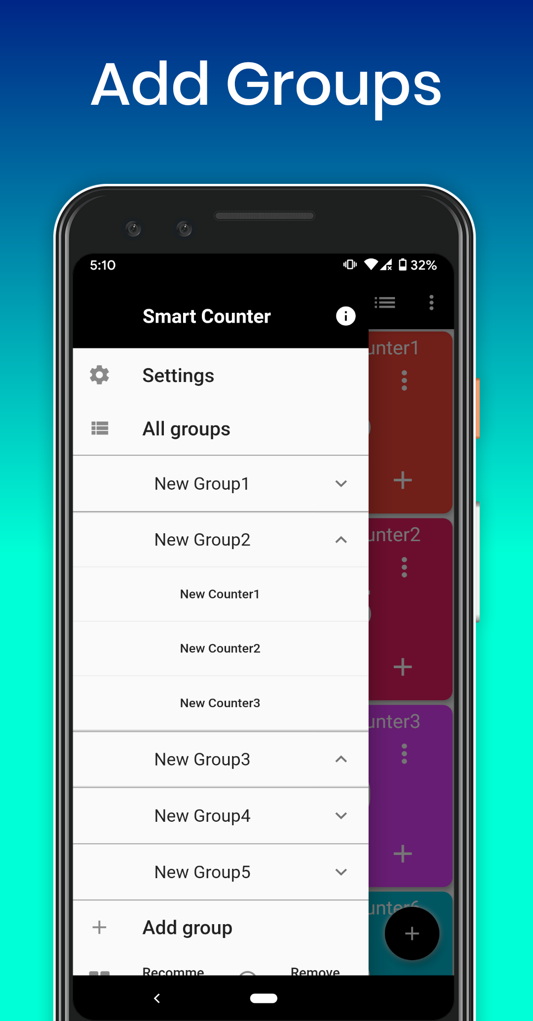 اسکرین شات 7 برنامه Smart Tally Counter + Widget
