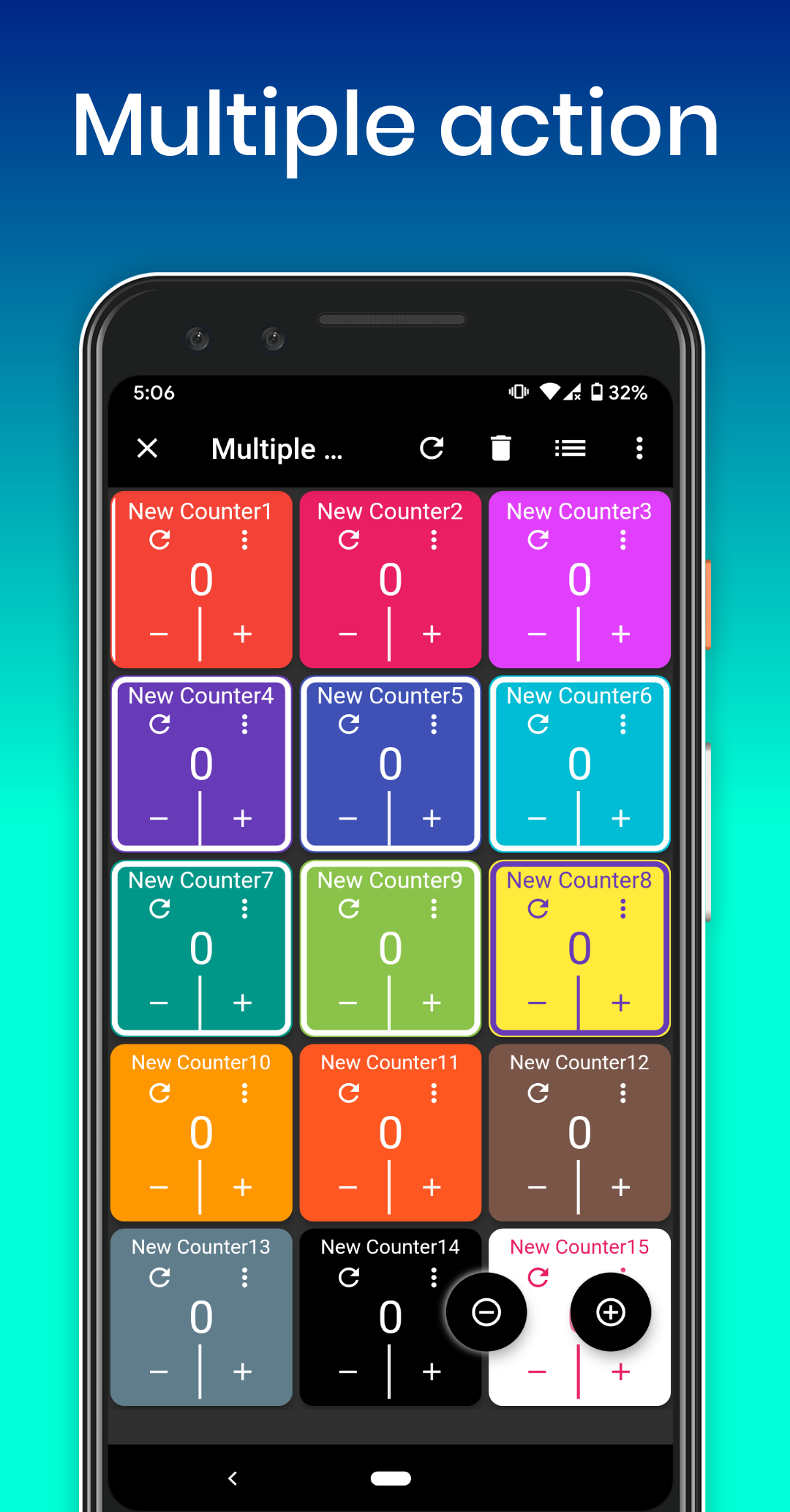 اسکرین شات 3 برنامه Smart Tally Counter + Widget