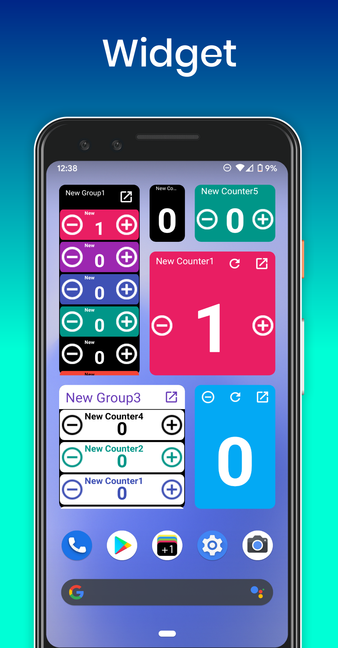 اسکرین شات 2 برنامه Smart Tally Counter + Widget