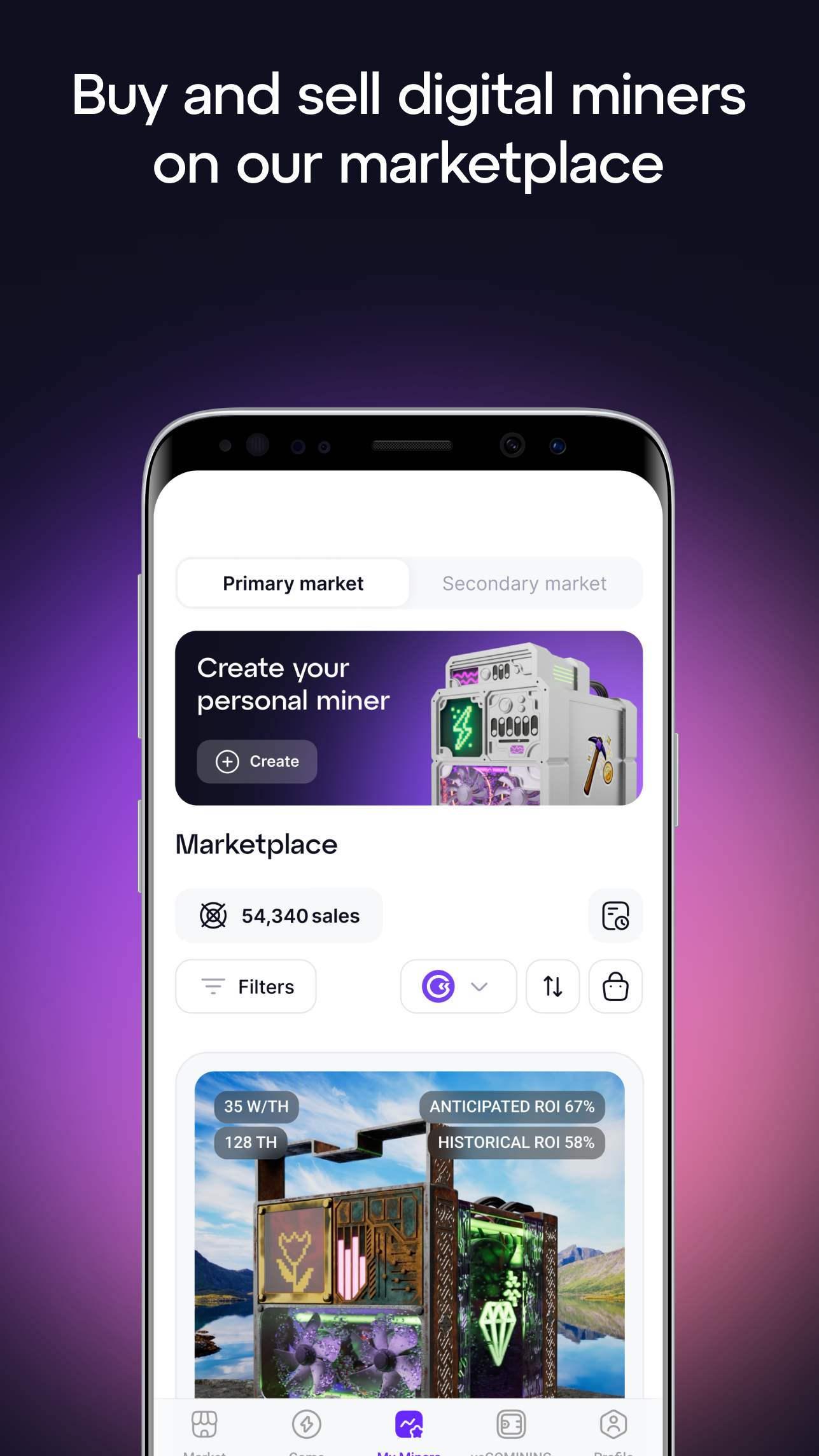 اسکرین شات 6 برنامه GoMining - Coin Mining App