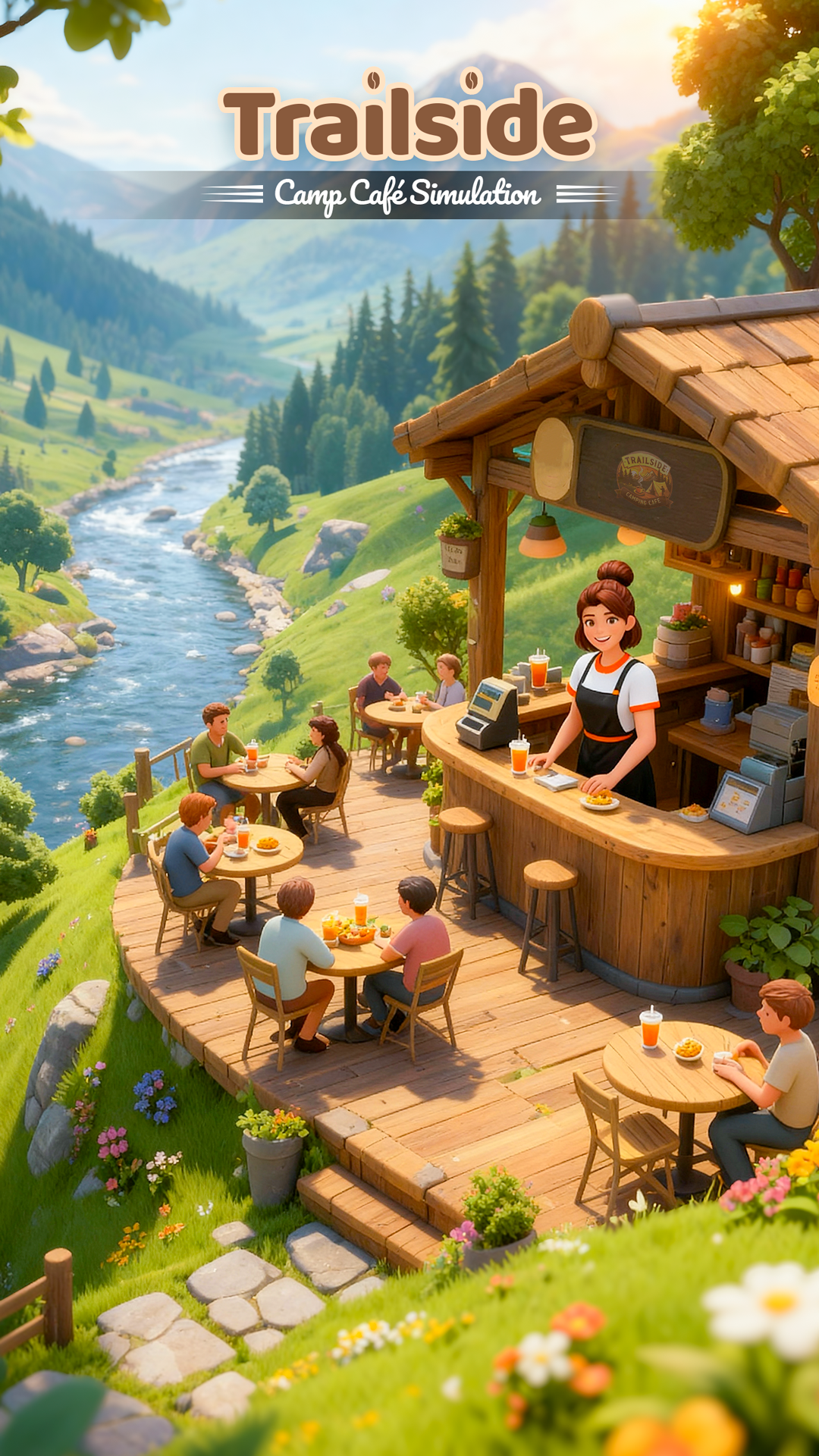 اسکرین شات 1 بازی Trailside Camp Café Simulation