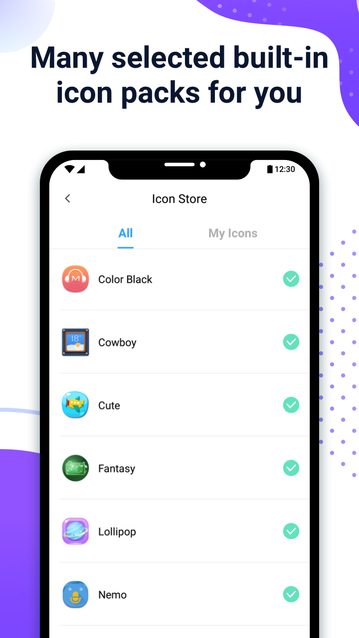 اسکرین شات 7 برنامه X Icon Changer - Change Icons