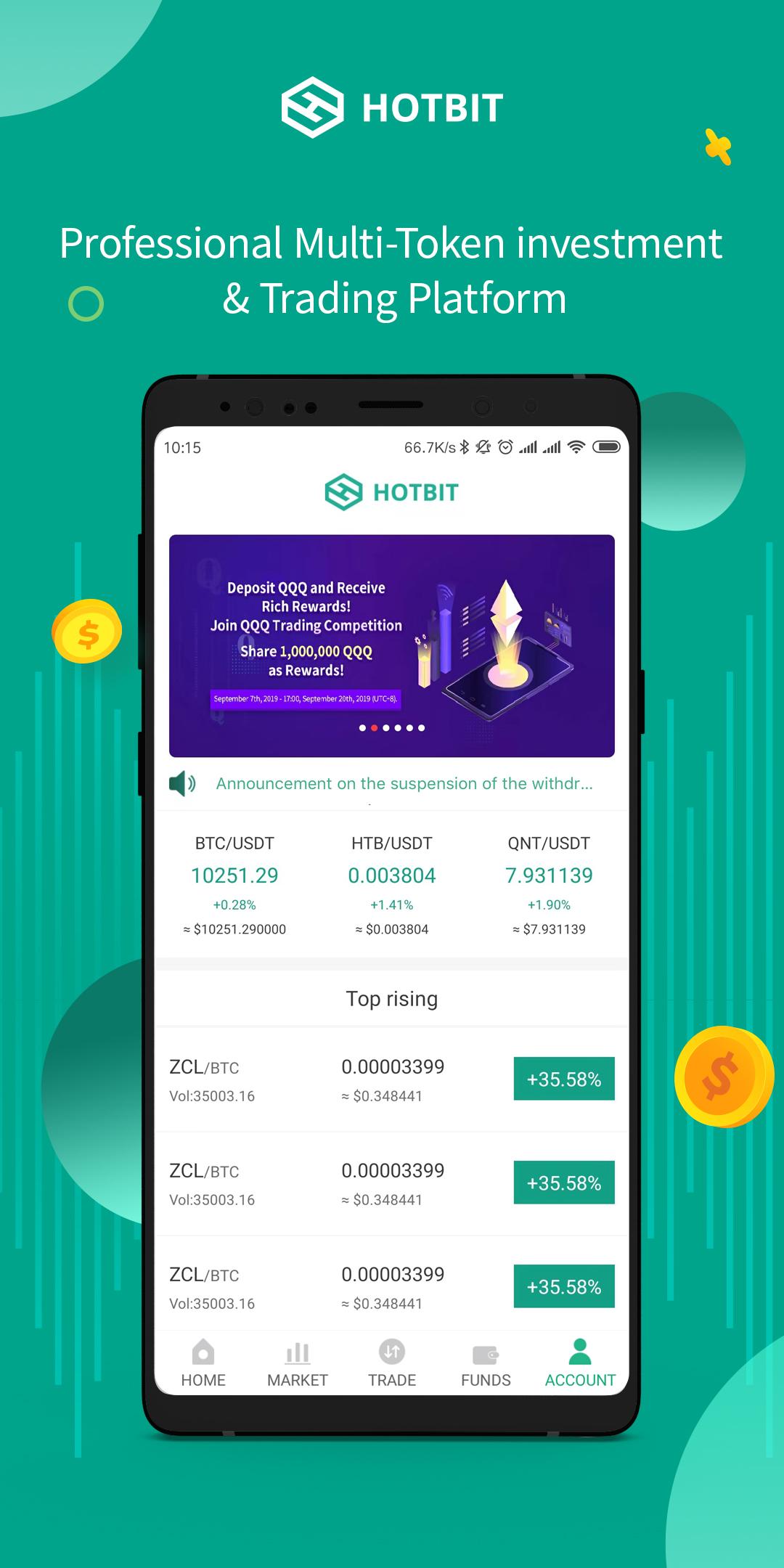 اسکرین شات 1 برنامه Hotbit