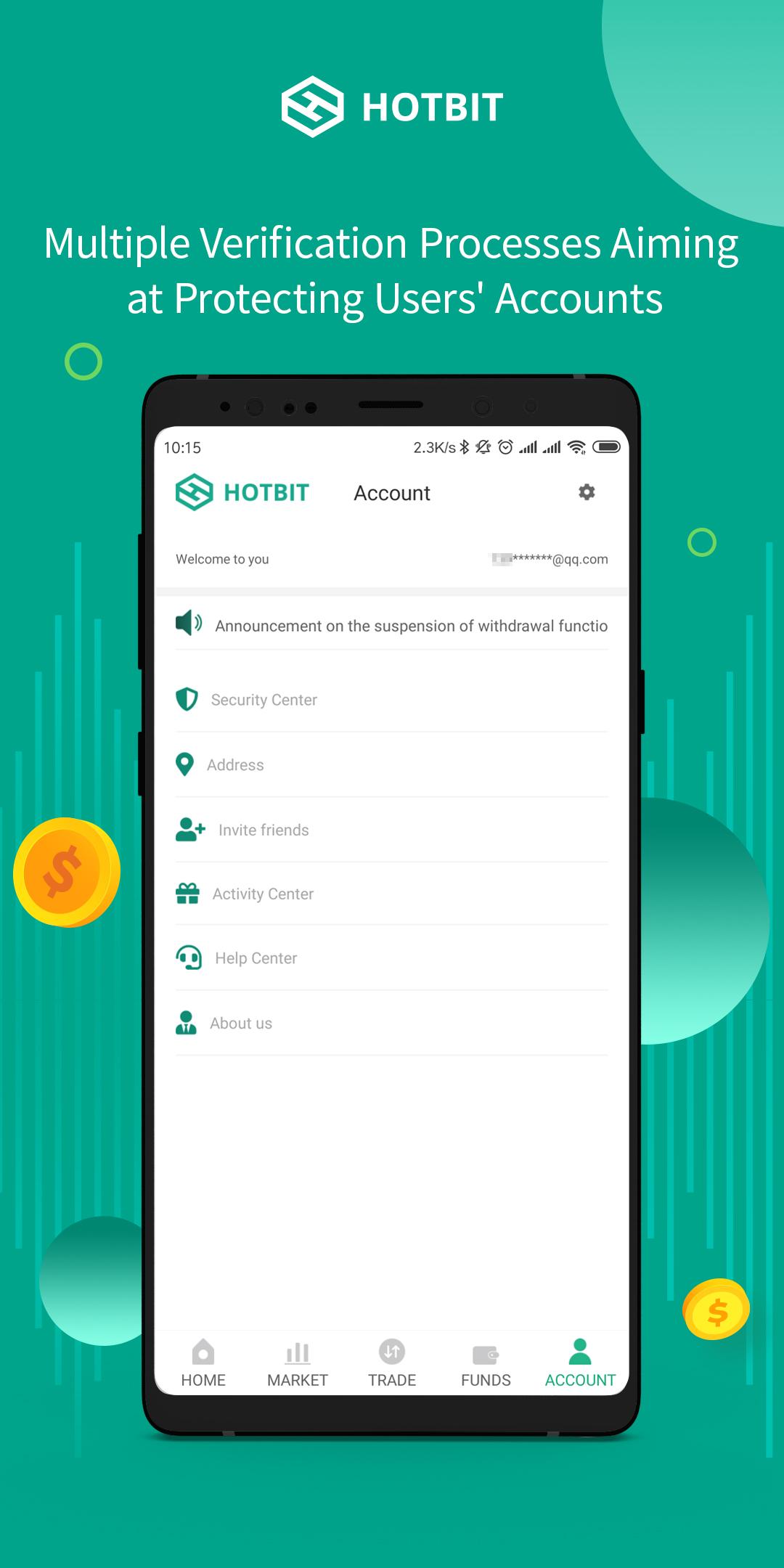 اسکرین شات 5 برنامه Hotbit