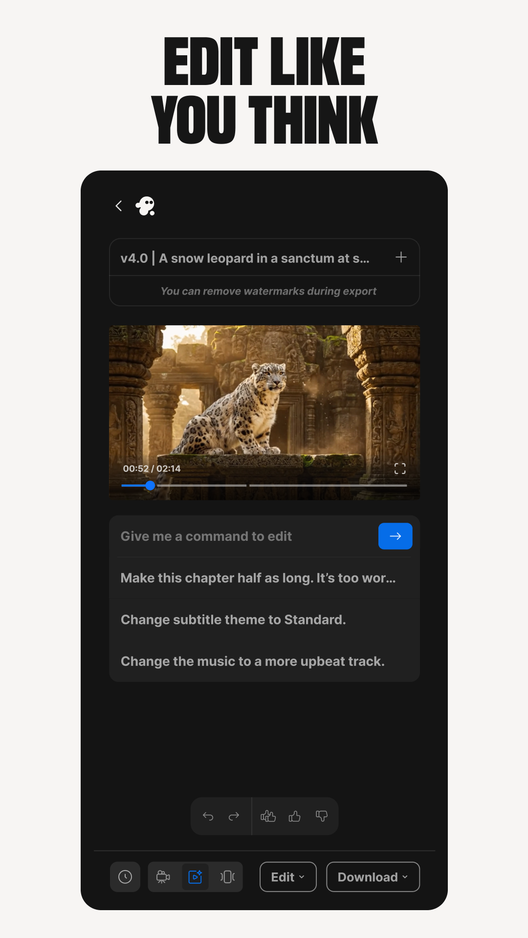 اسکرین شات 8 برنامه invideo AI: AI Video Generator