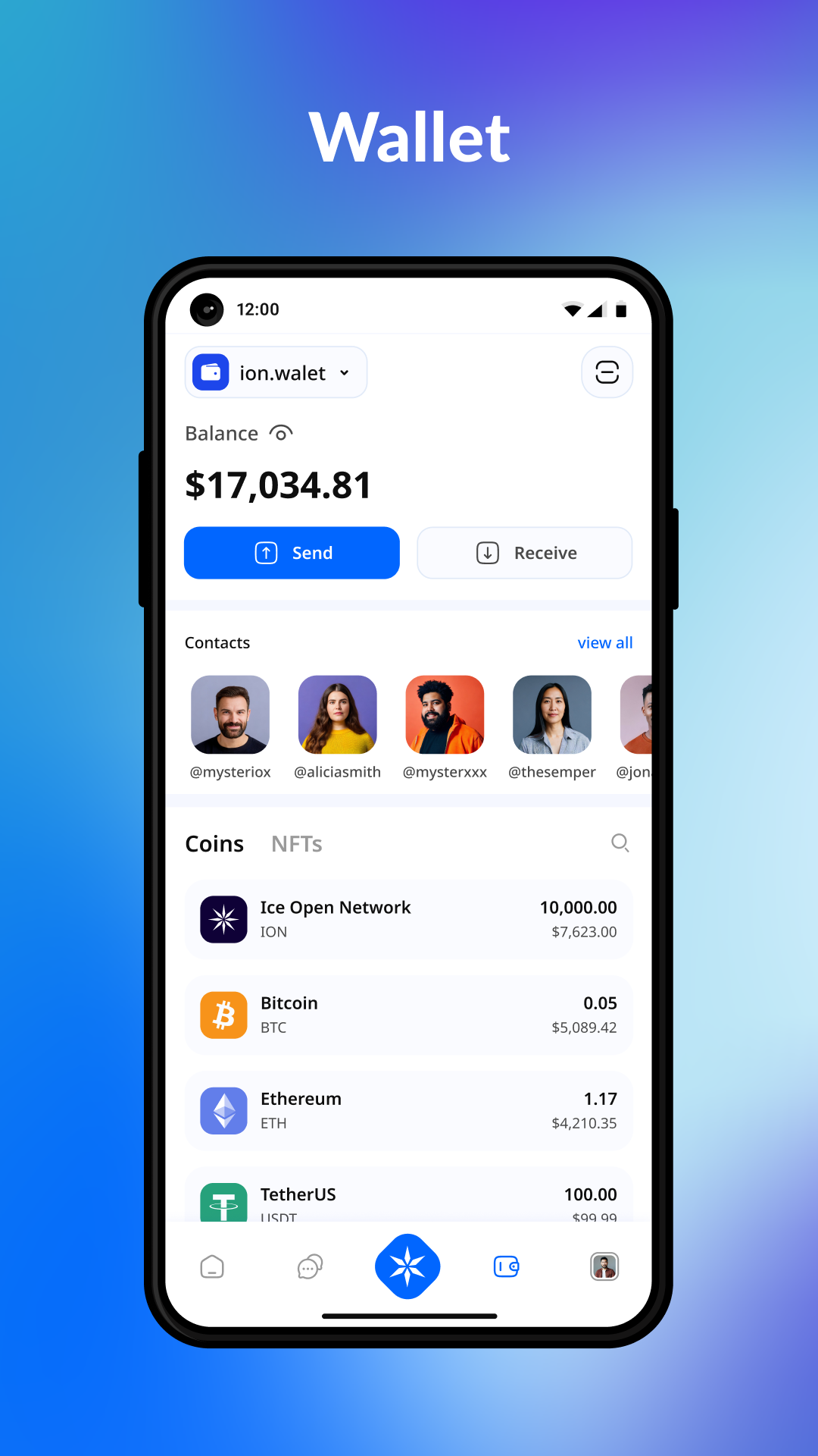 اسکرین شات 3 برنامه Online+ | Social, Crypto, Chat