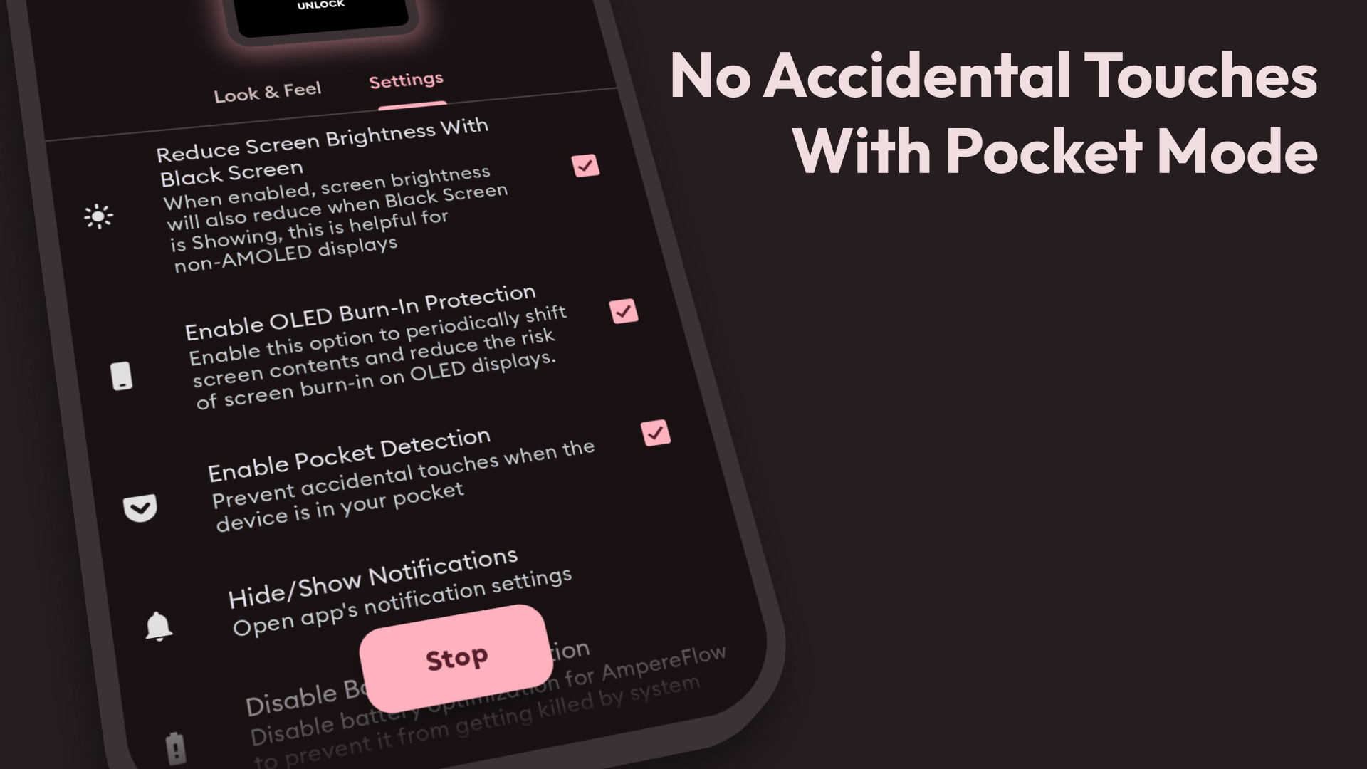 اسکرین شات 4 برنامه Black Screen: video screen off