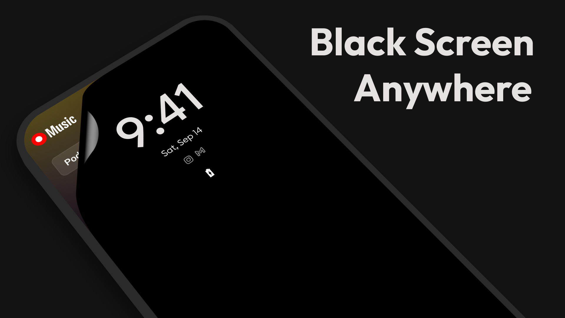 اسکرین شات 1 برنامه Black Screen: video screen off