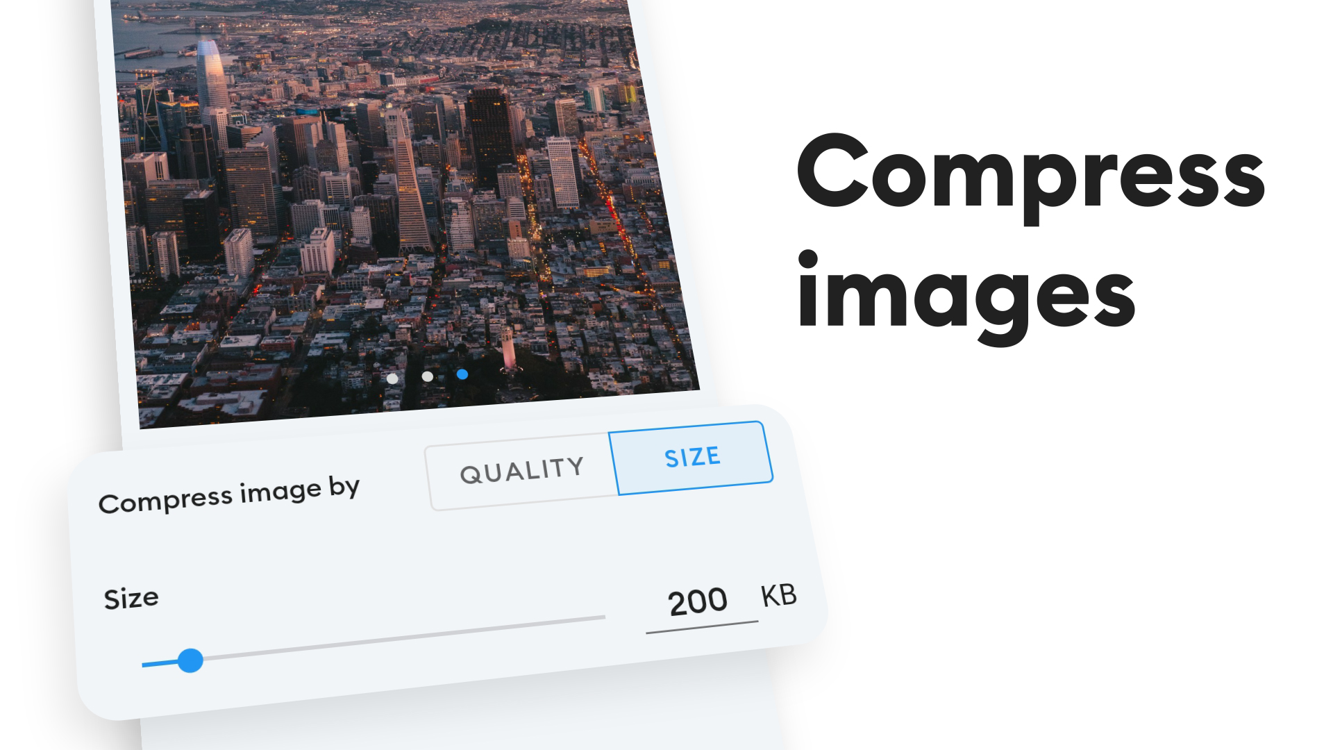 اسکرین شات 2 برنامه Photo Tools: compress, resize