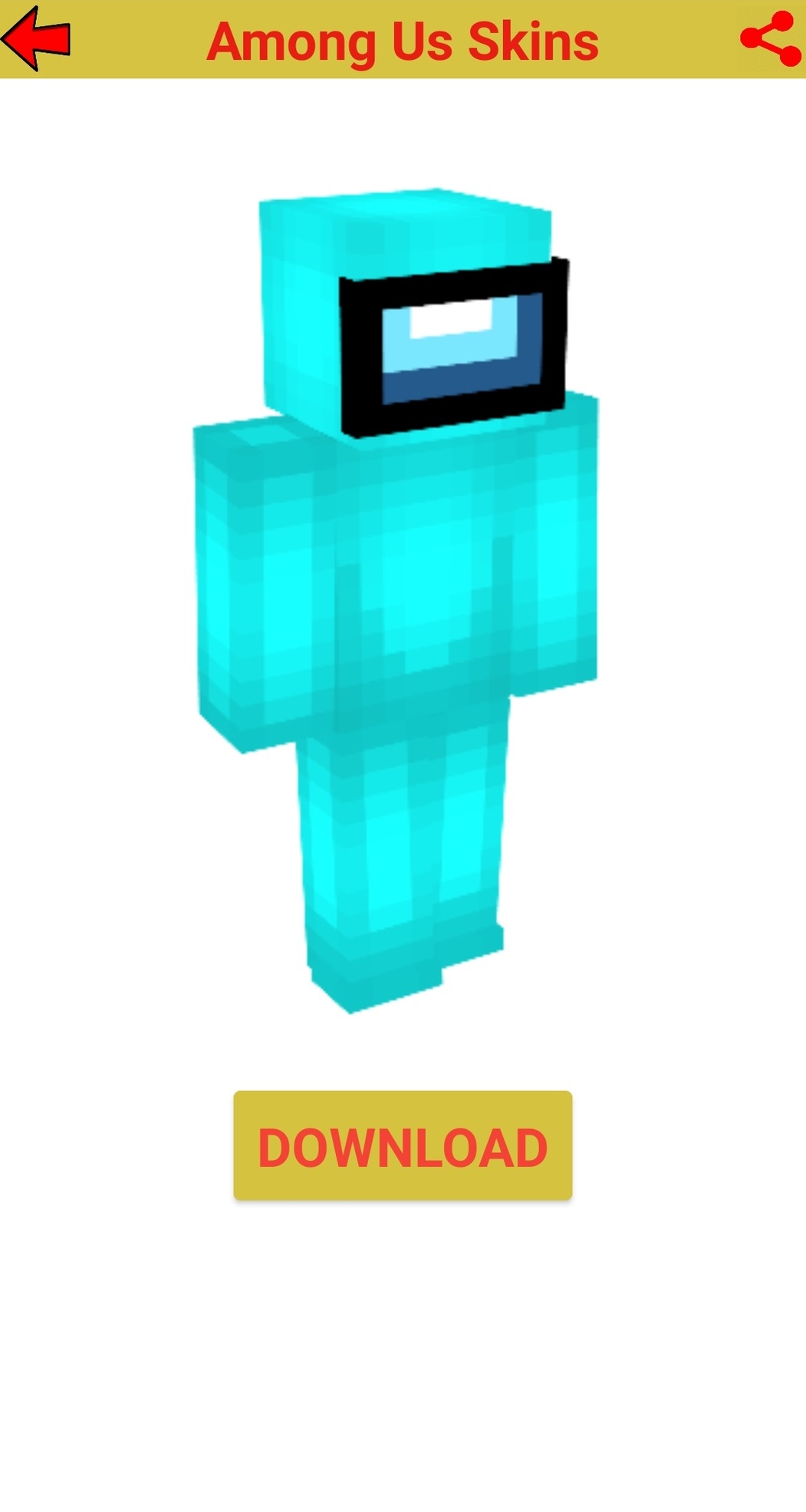 اسکرین شات 3 برنامه Among Us Skins minecraft