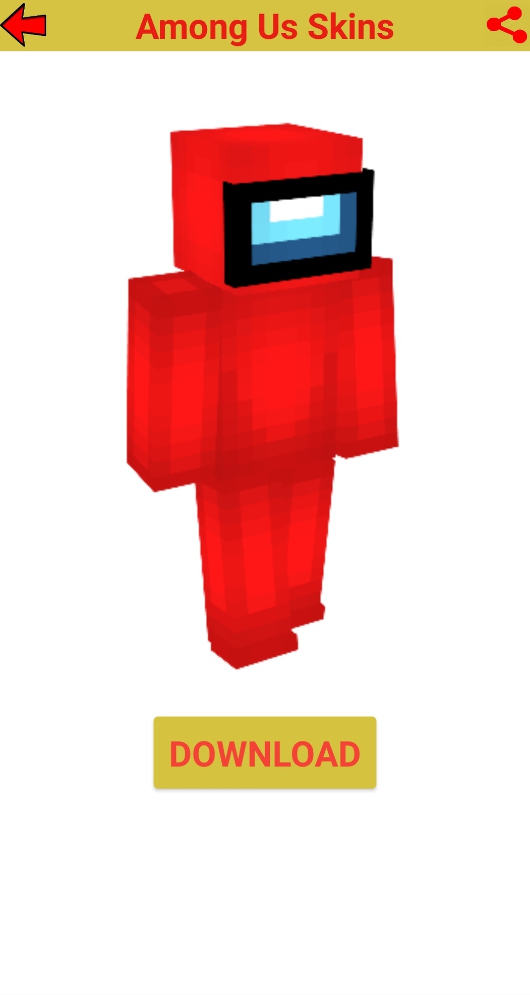 اسکرین شات 2 برنامه Among Us Skins minecraft