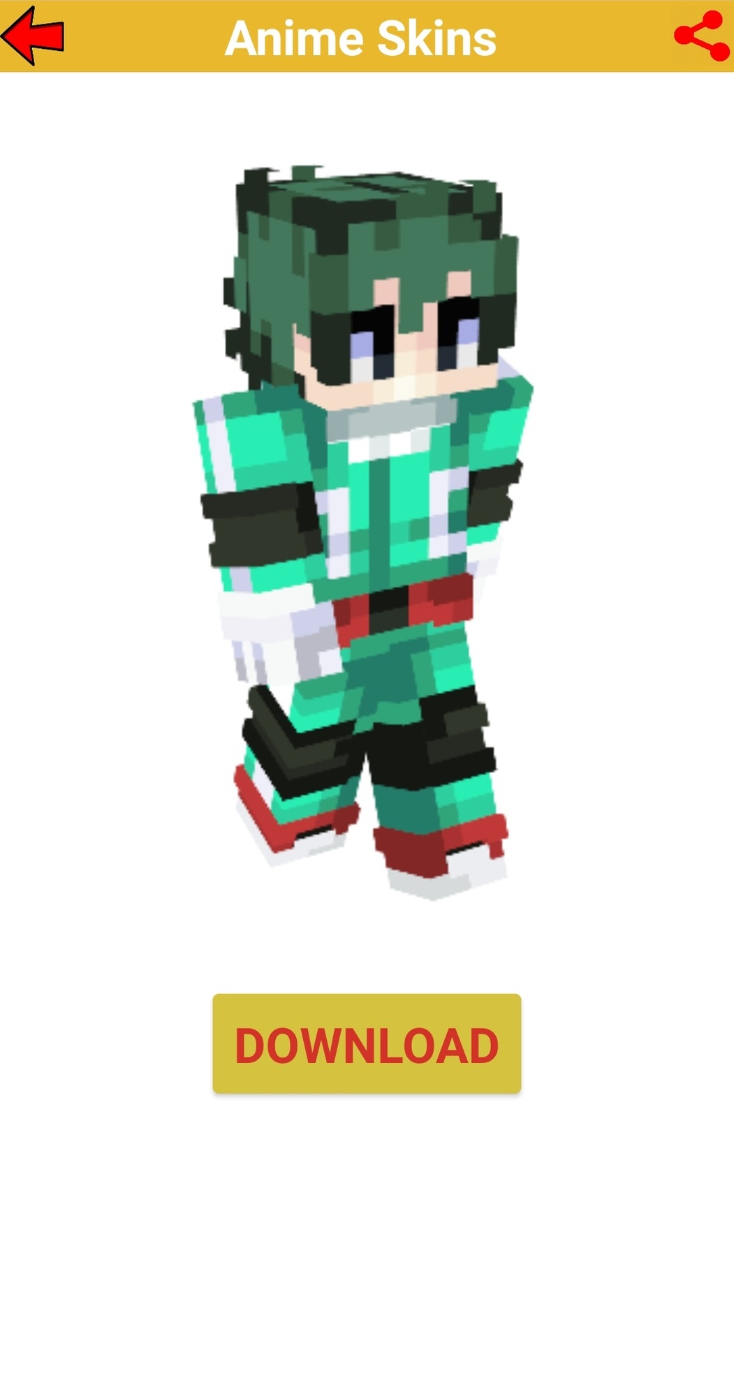 اسکرین شات 8 برنامه Anime Skins minecraft