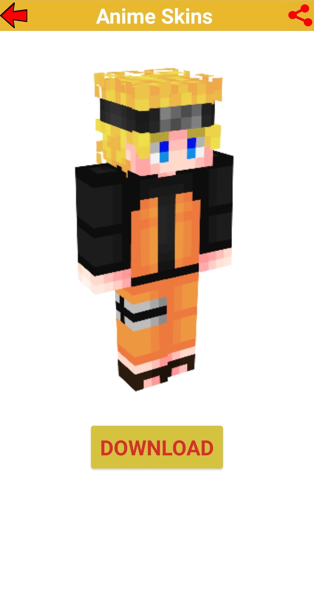 اسکرین شات 3 برنامه Anime Skins minecraft