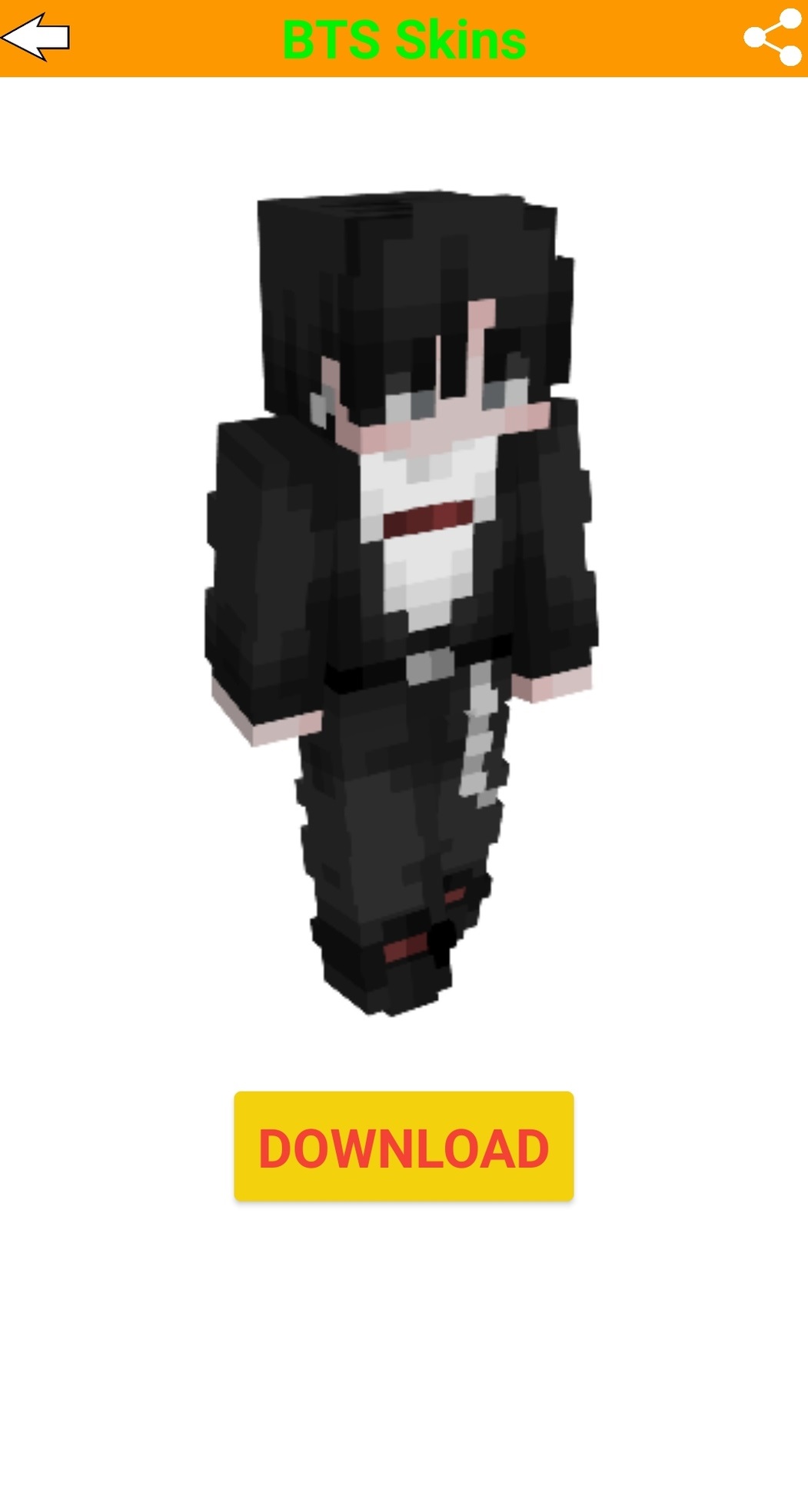اسکرین شات 3 برنامه BTS skins for minecraft