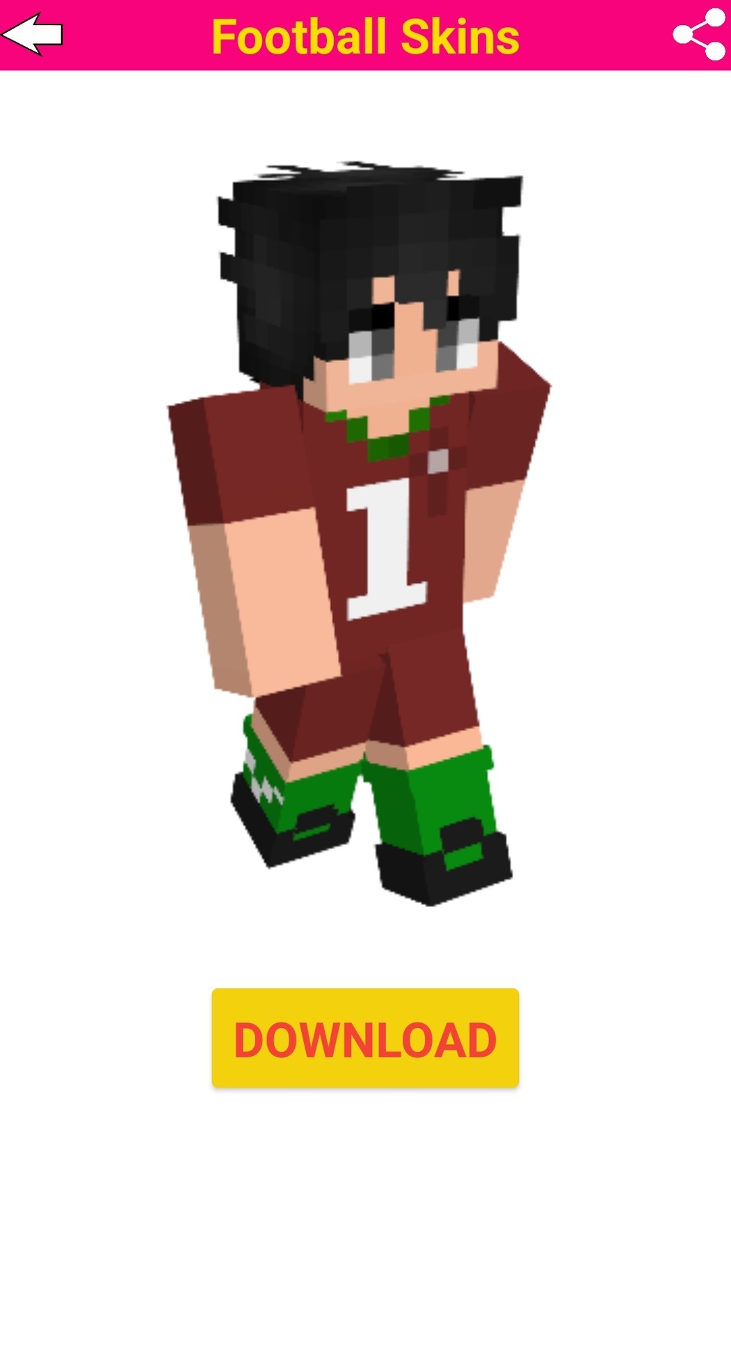 اسکرین شات 4 برنامه Football Skins For Minecraft