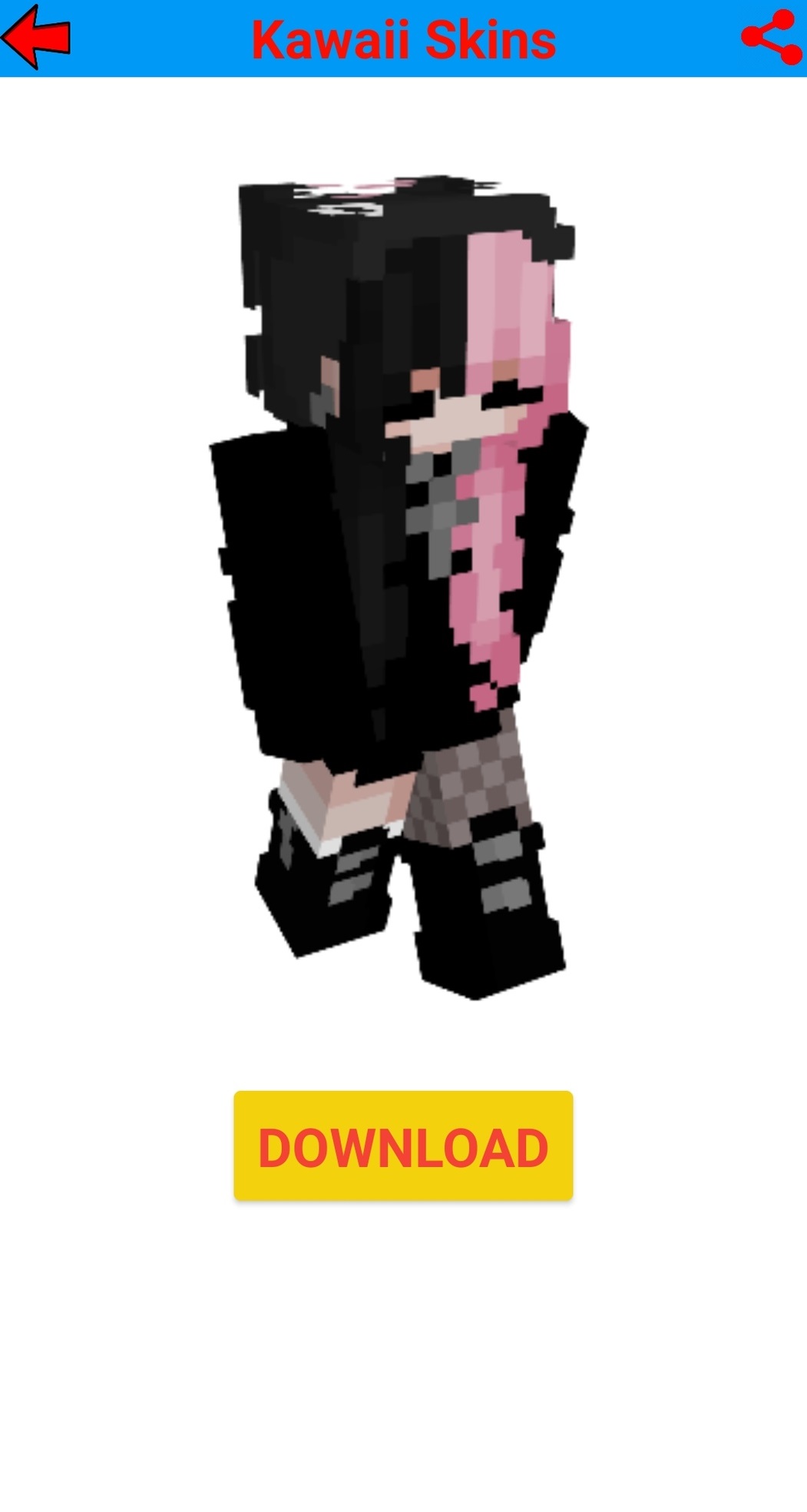 اسکرین شات 3 برنامه Kawaii skins for minecraft