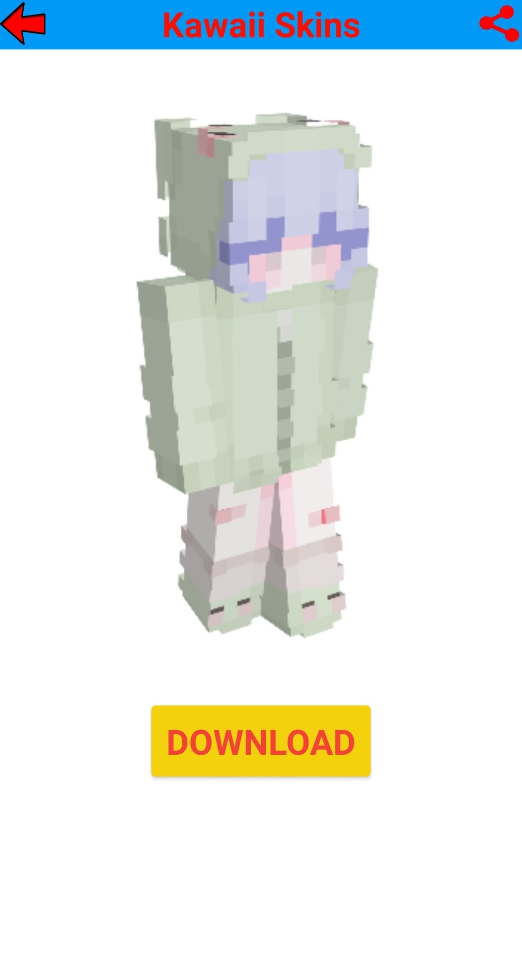 اسکرین شات 5 برنامه Kawaii skins for minecraft