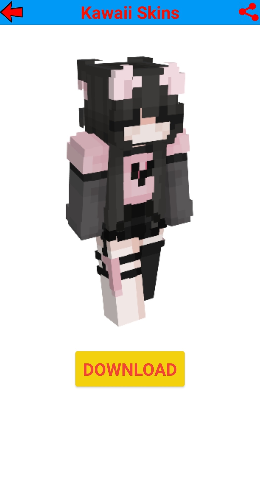 اسکرین شات 6 برنامه Kawaii skins for minecraft