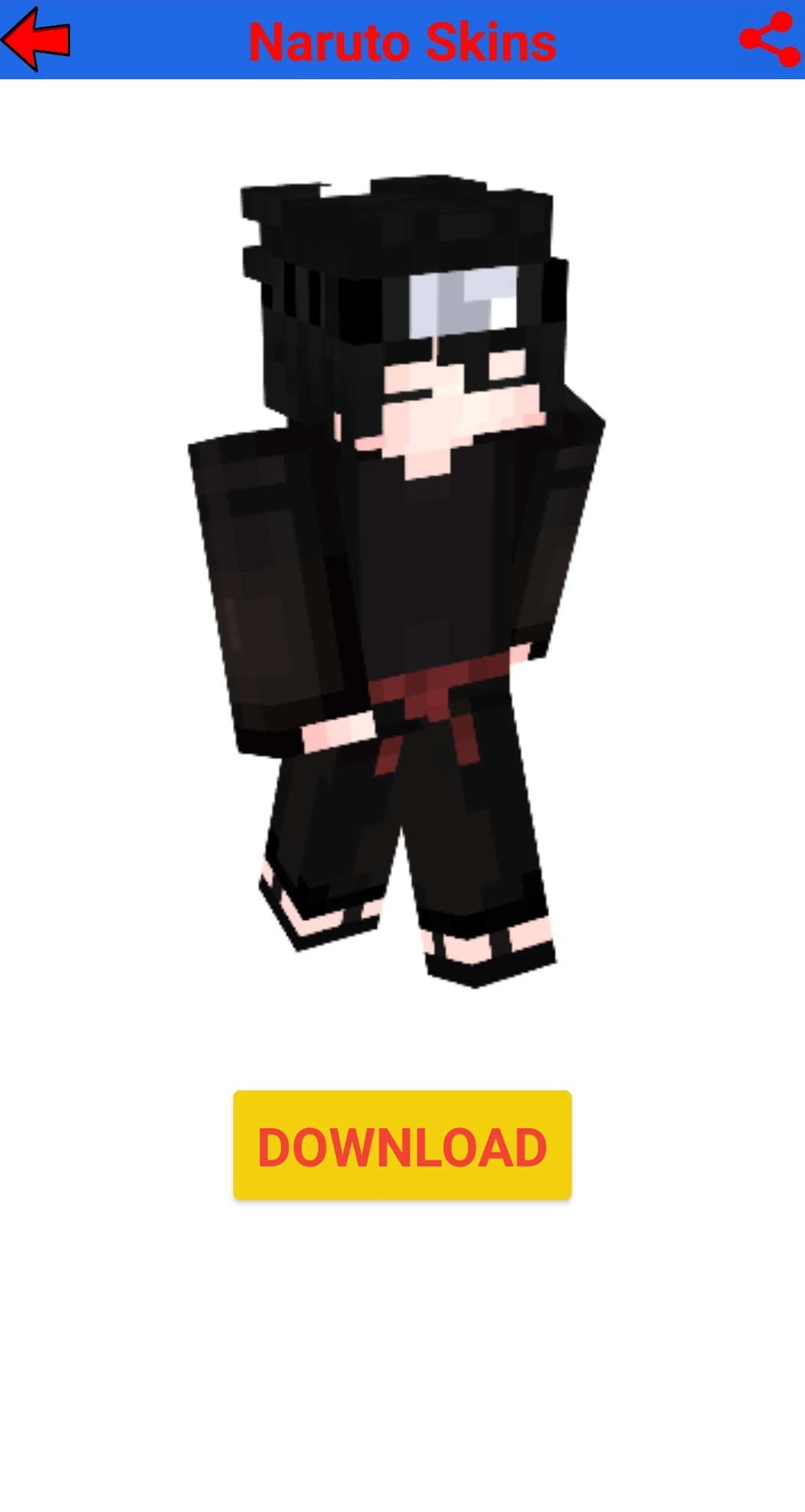 اسکرین شات 7 برنامه Naruto skins for minecraft
