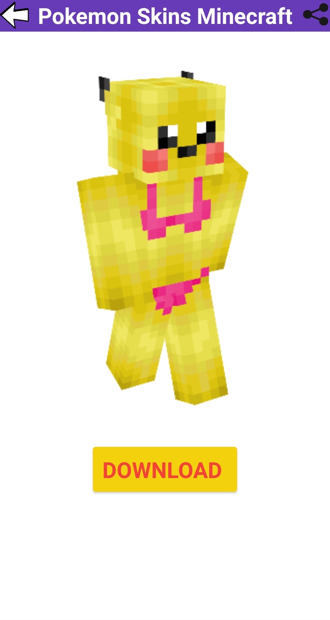 اسکرین شات 4 برنامه Pokemon Skins minecraft