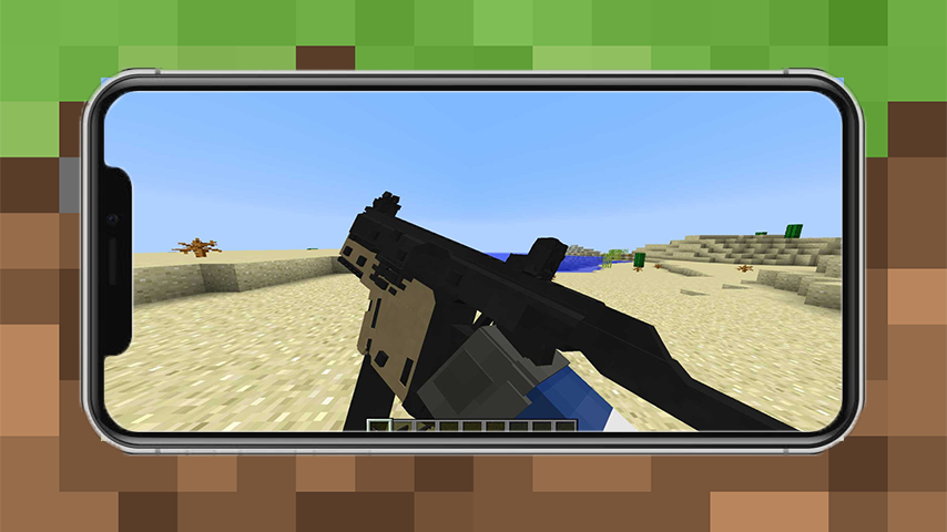 اسکرین شات 3 برنامه Guns  For Minecraft PE-3D