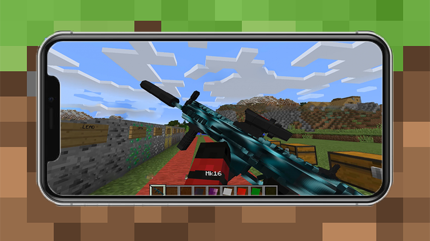 اسکرین شات 1 برنامه Guns  For Minecraft PE-3D