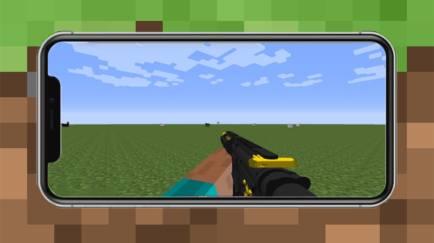 اسکرین شات 2 برنامه Guns  For Minecraft PE-3D
