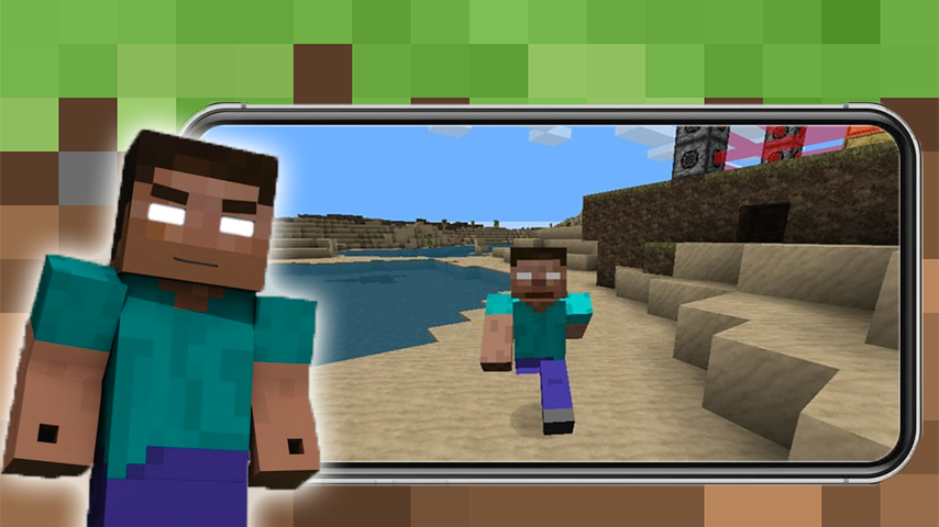 اسکرین شات 4 بازی Herobrine Mod For Minecraft PE