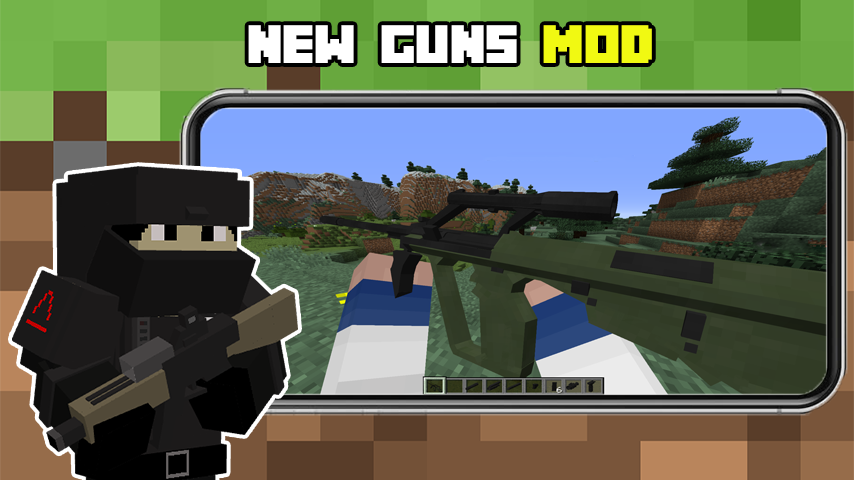 اسکرین شات 3 بازی Guns For Minecraft Pe: Mod