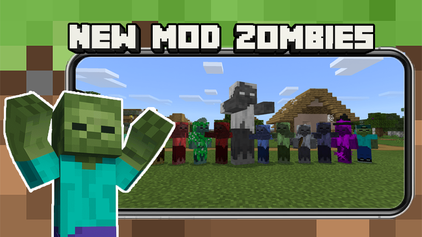 اسکرین شات 3 بازی Zombie Mod For Minecraft PE